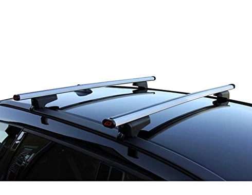 G3 - COFRE DE TECHO ALL-TIME 480 + BARRAS DE TECHO DE ALUMINIO MODELO CLOP PARA COCHES CON RAIL BAJO