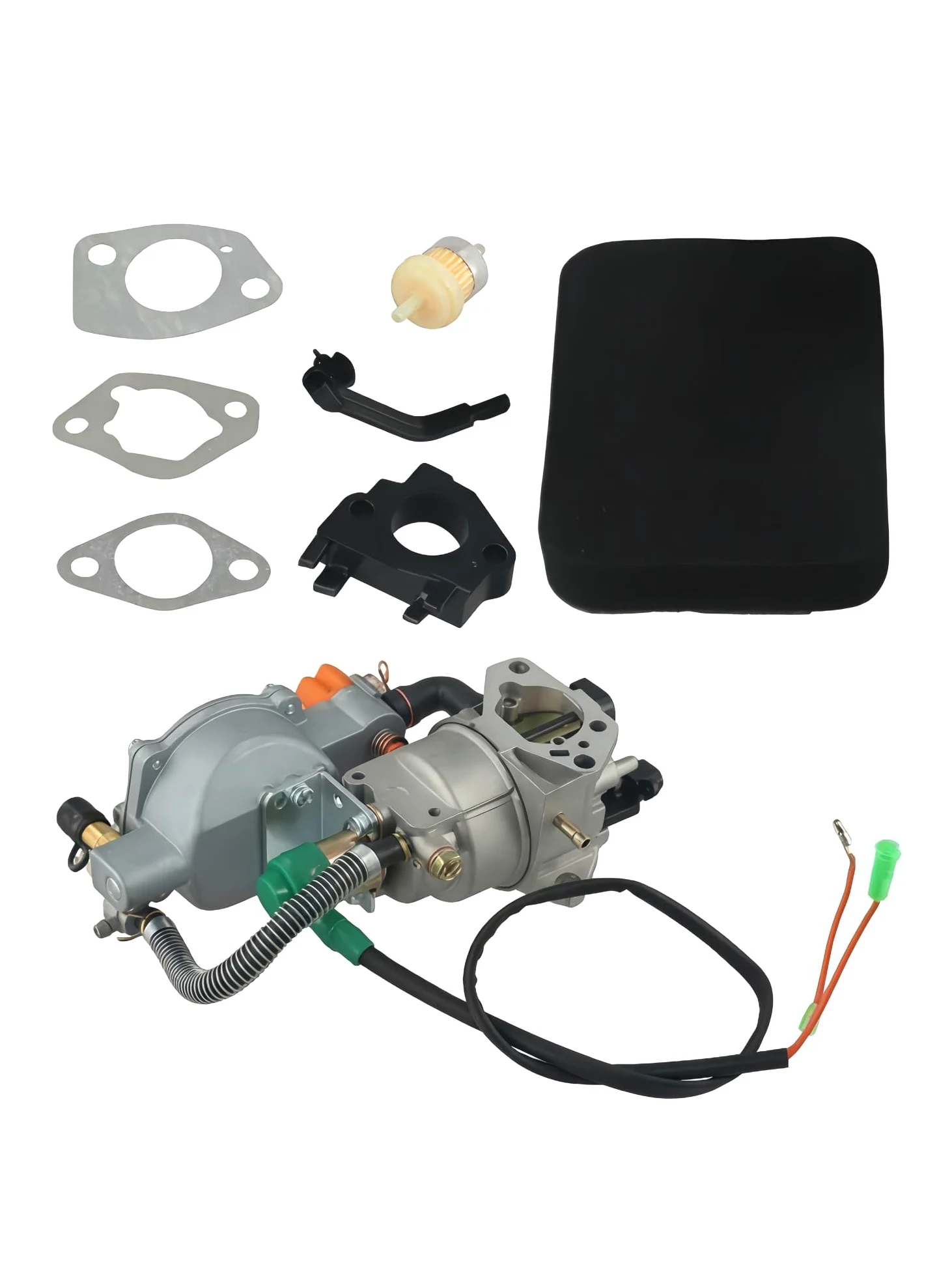 Carburador Kit de carburador conversión NG combustible dual para generadores 4,5 KW a 10, herramienta eléctrica jardín