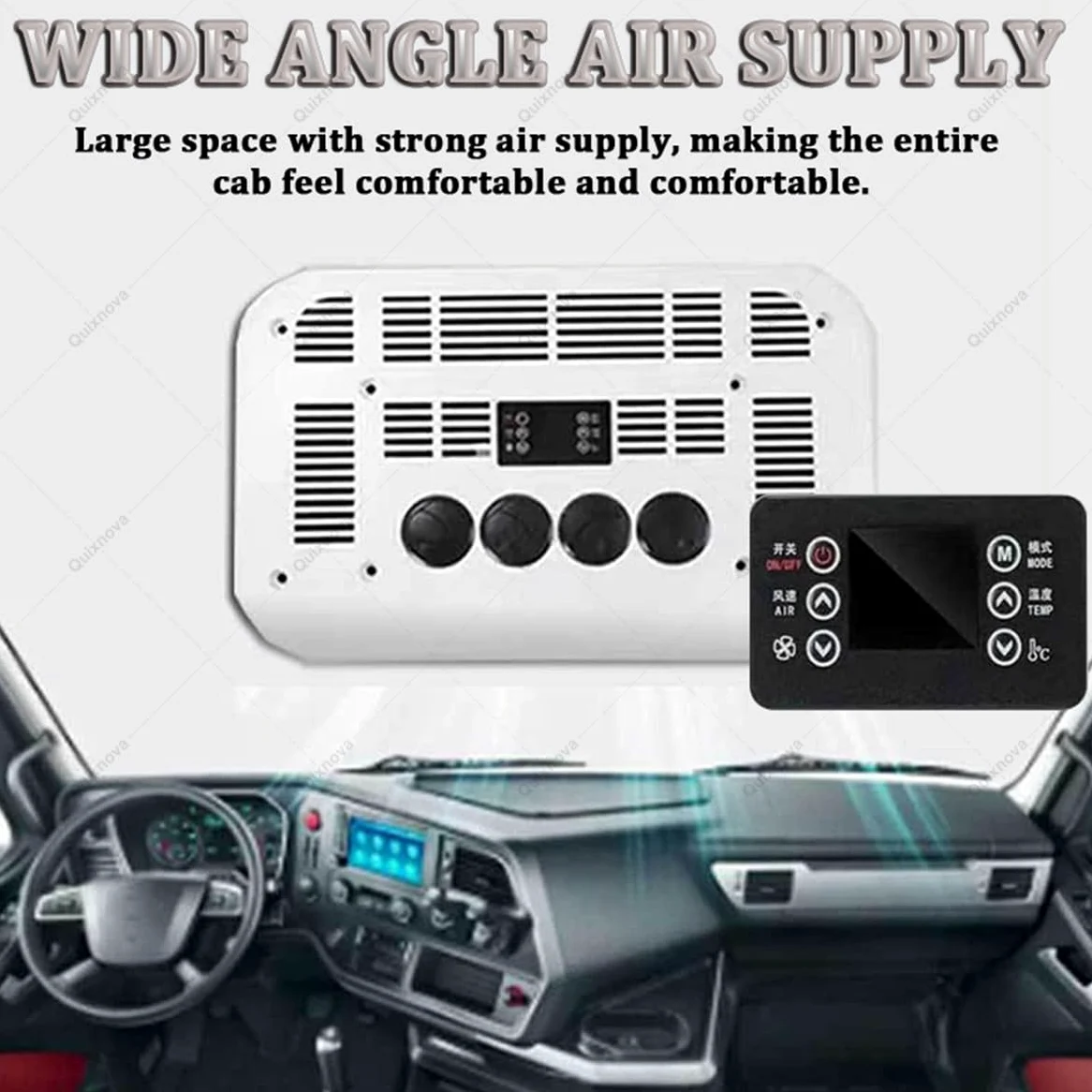 Aire Acondicionado de Techo 12V 24V para Vehículos Recreativos Camiones Caravanas