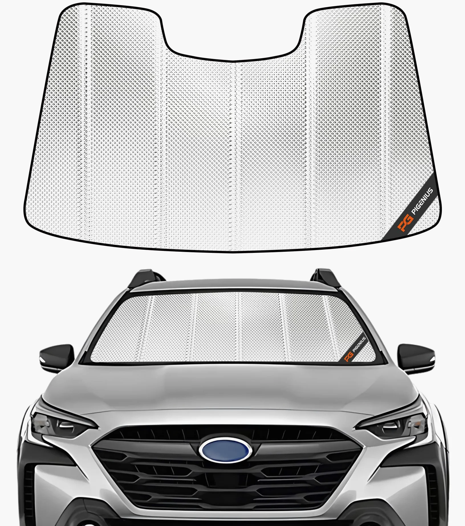 Parasol para parabrisas Pigenius para Subaru Outback 2023-2025; Subaru Legacy 2023-2025 con sistema de asistencia al conductor Eyesight. Película reflectante de aluminio para ventana frontal