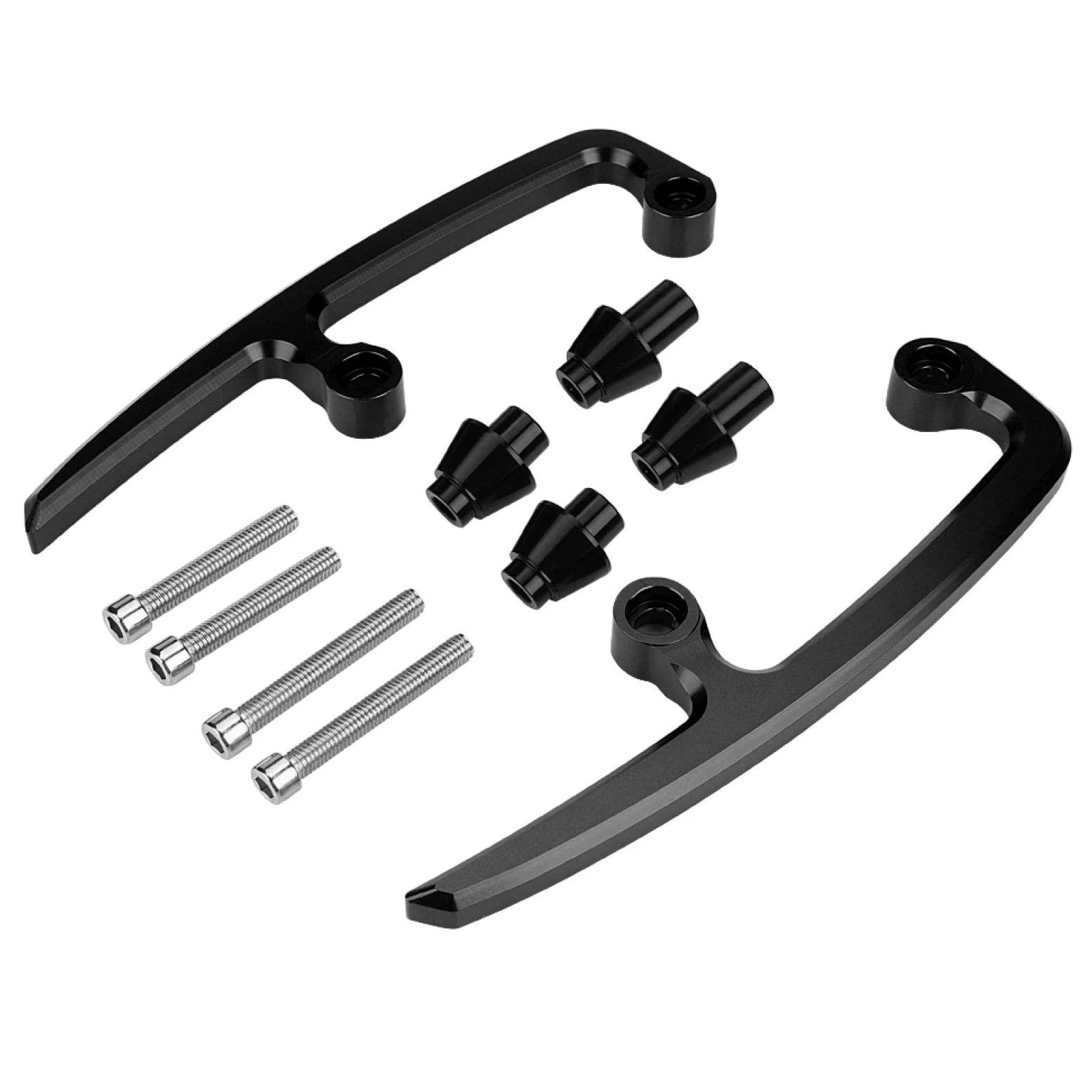 EBTOOLS para Kawasaki z650 2020 para z650 2019 Barra de Agarre para pasajeros Motocicleta CNC Aluminio Barra de Agarre Trasera Kit de riel de Asiento para Kawasaki Z650 17-18 Barra de Agarre Negra p