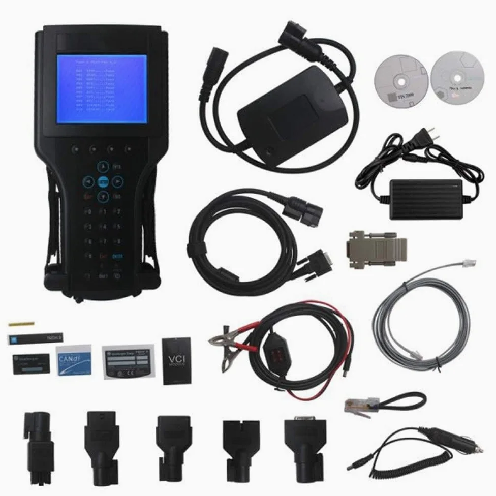 Detector de coche Auto Flash Tester OBD2 Herramienta de diagnóstico para (Software de un modelo para GM Tech2 Tech 2 II), 1998 1999 2000 2001 2002 2003 2004 2005 2006 2007 2008-2012 SAAB-alemán(GM)