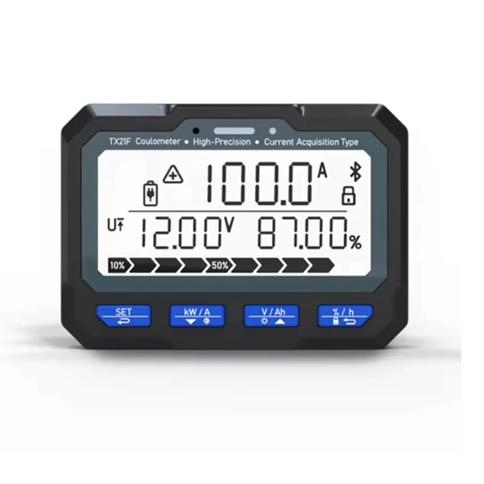 Medidor de Culombio TX21 para Android, Medidor de Potencia con Bluetooth, Comprobador de de Batería, Monitor de Potencia del Coulómetro C