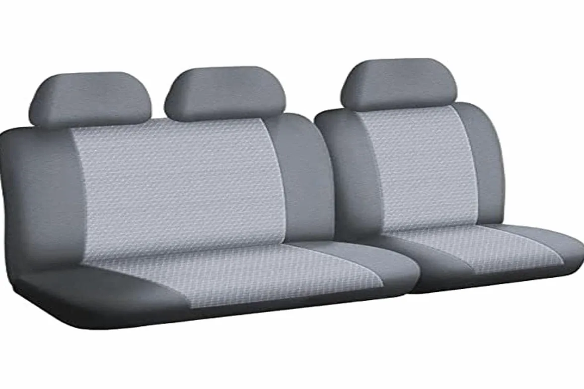 DBS 1011745 Fundas de asientos de Coche / Vehículo comercial - A Medida - Rápida instalación - Polipiel - Compatible Airbag - Isofix