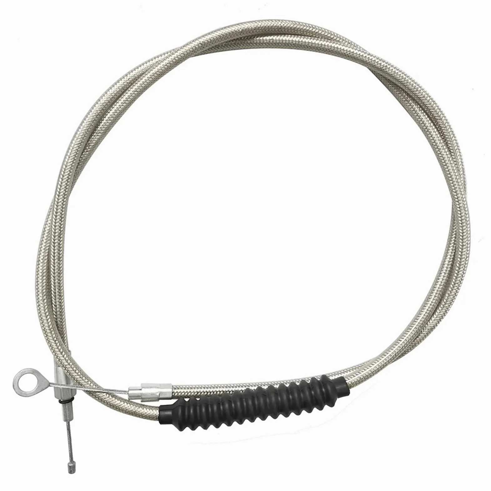 Cable De Embrague Trenzado Acero Inoxidable 70-3/4 Pulgadas Y 180cm para Davidson 87-06 FLT, FLST, FXST, FXSTC