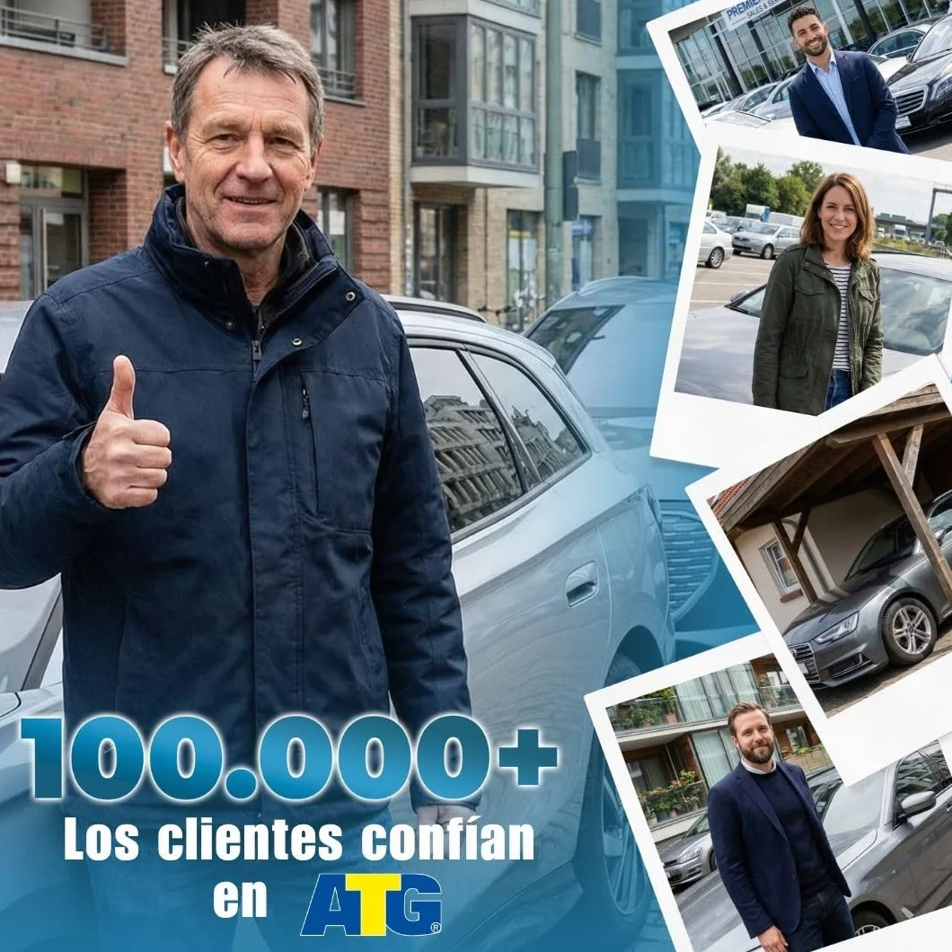 ATG Bloqueo Volante Coche – Antirrobo Coche, Antirrobo Volante & Barra Antirrobo para Auto, SUV, Van, Furgoneta y Autocaravana – Acero Endurecido, Protección Antitaladro