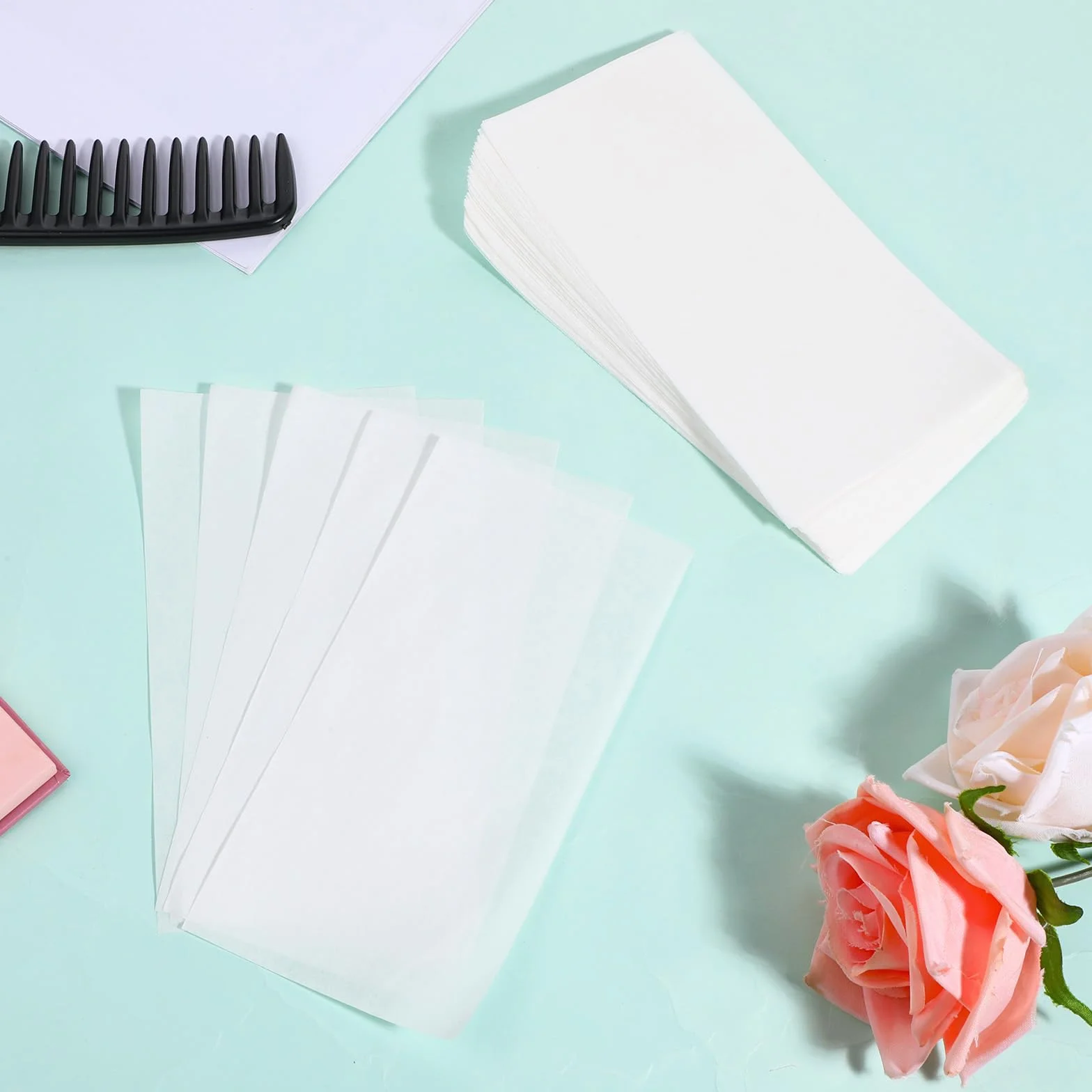 Papel permanente para cabello ultrafino transpirable 15 x 7,5 cm para salón