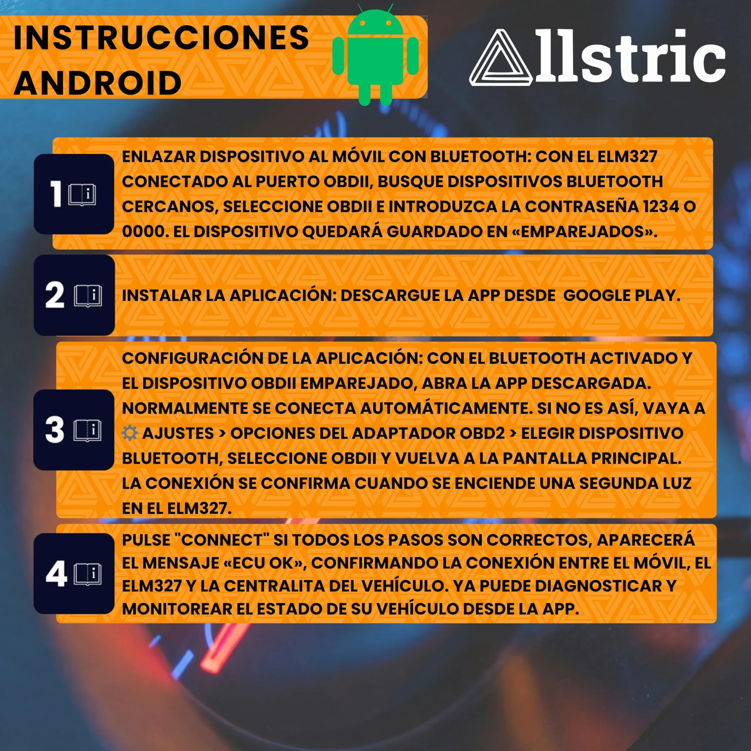 OBD2 Bluetooth para iOS, Android y Windows. OBD2 Diagnosis Coche Multimarca. Maquina Diagnosis Coche de Fallos y Errores de Motor. Escaner para Coches desde 1996 con toma OBD 2. Scanner OBD2