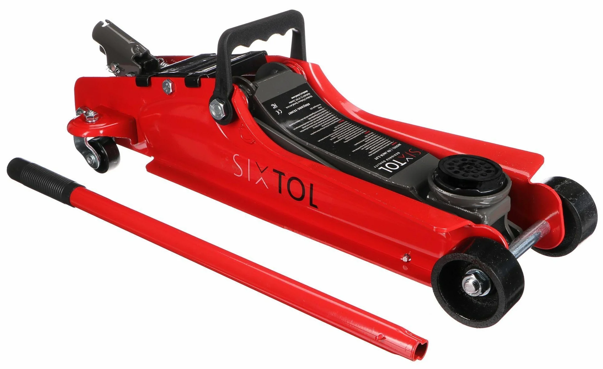 SX Jack Gato hidráulico móvil Perfil bajo | para el Cambio de Ruedas de Coche | sobre Ruedas (2,5T)