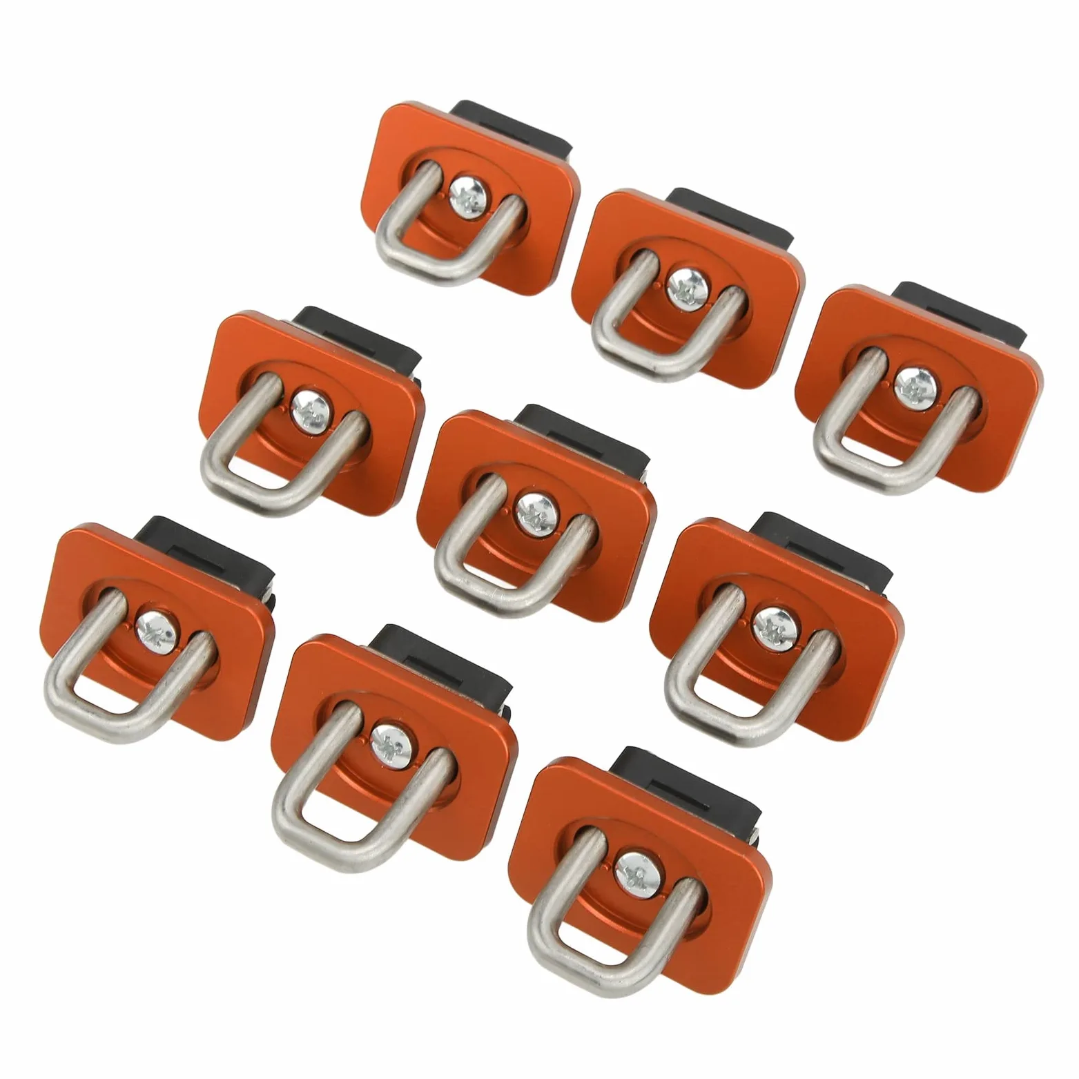 Cocoarm Anclajes de Amarre para Cama de Camión, Anclaje de Bolsillo de Estaca de Acero Inoxidable, 9 Piezas de Carga de 1000 Libras para Control de Carga de Camioneta para Silverado Sierra Colorado