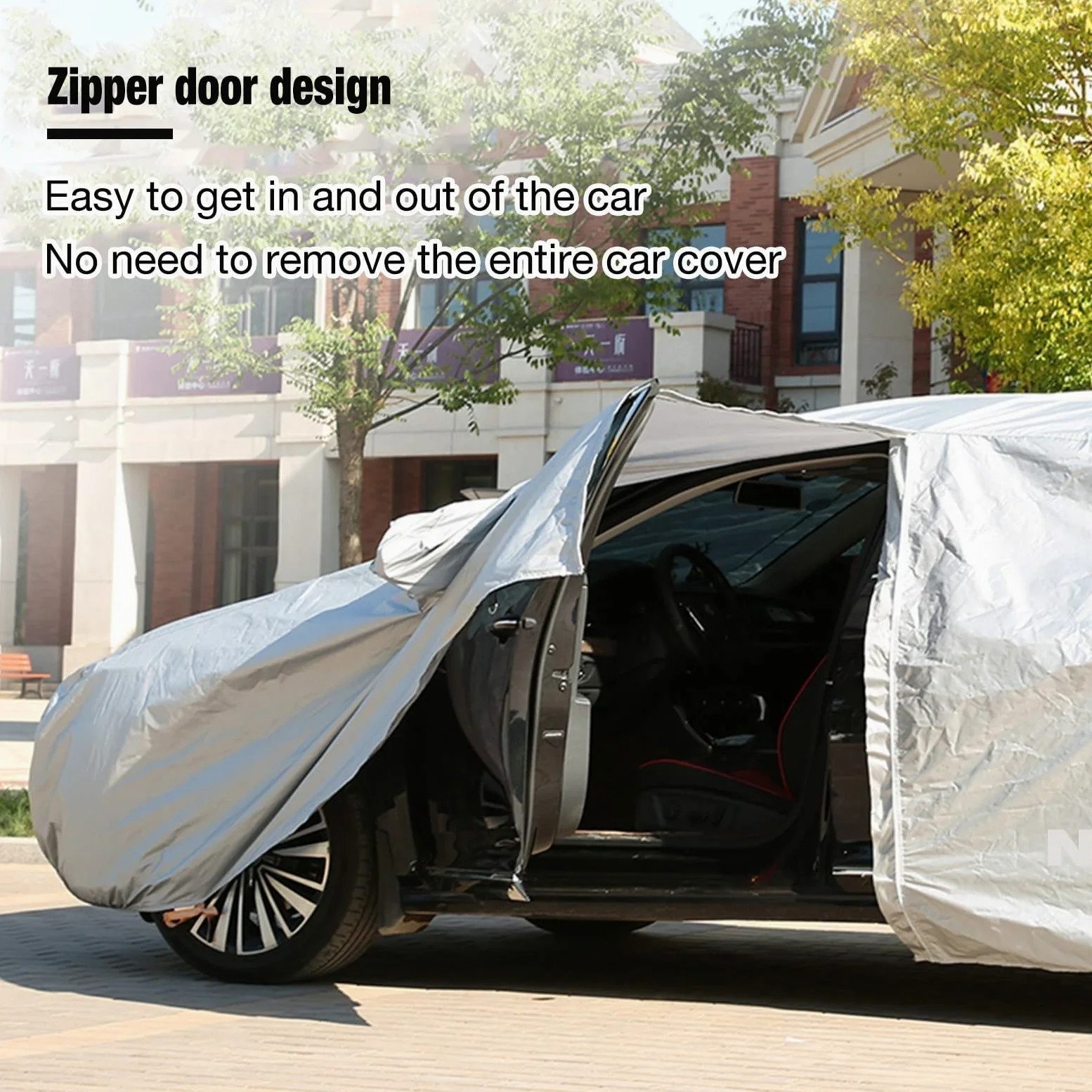 Fundas for Coche Funda for Coche Exterior for Volkswagen Transporter T5, Funda Completa for Coche, Impermeable, Transpirable, Grande, A Prueba De Polvo, Protector Solar, A Prueba De Viento, Tela Oxfor