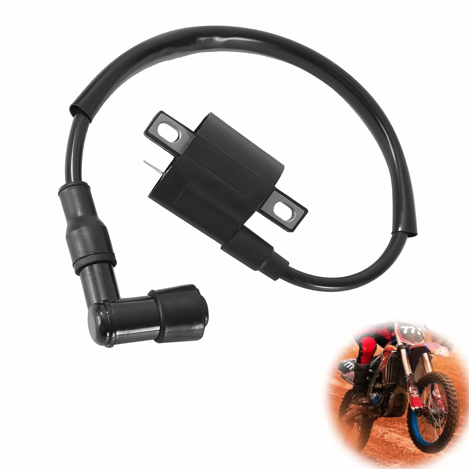 Bobina de encendido de alto rendimiento para moto, scooter, ciclomotor, ATV 125CC 150CC 200CC 250CC, bobina de encendido universal, reemplazo confiable, encendido rápido, compatible con motor GY6