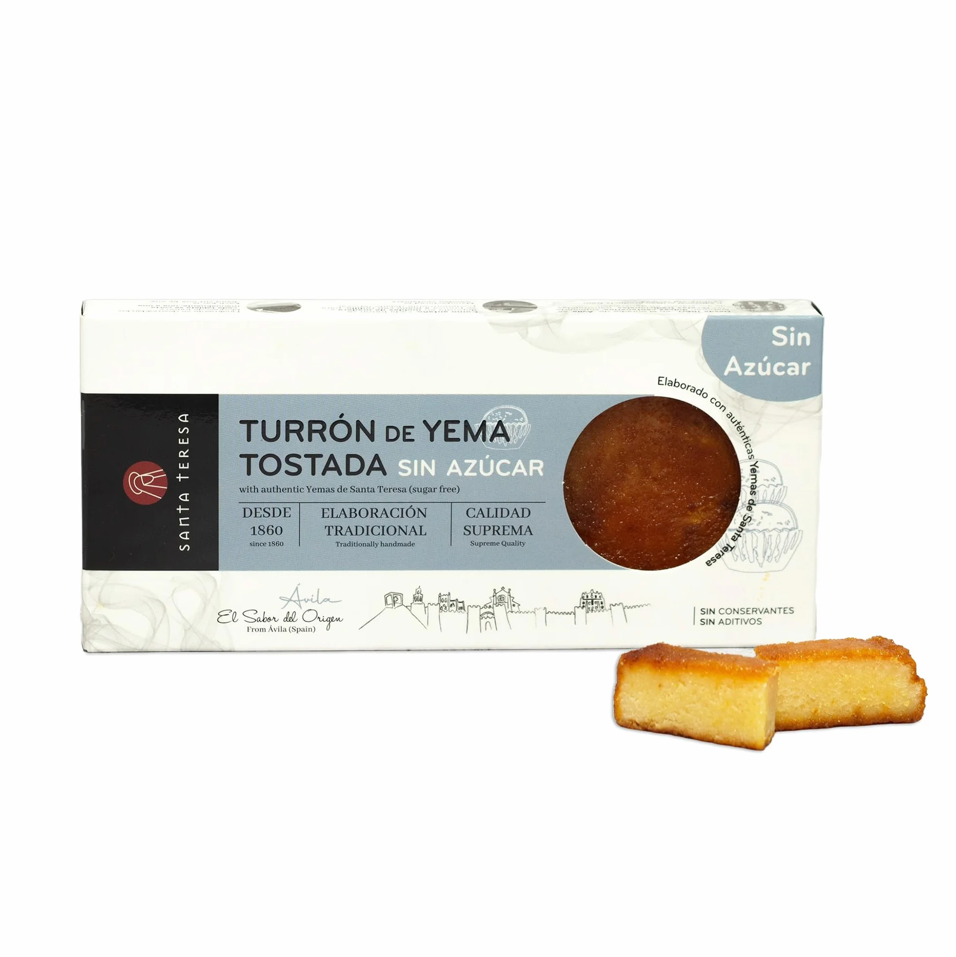 Turrón de Yema Tostada Sin Azúcar Santa Teresa 270g