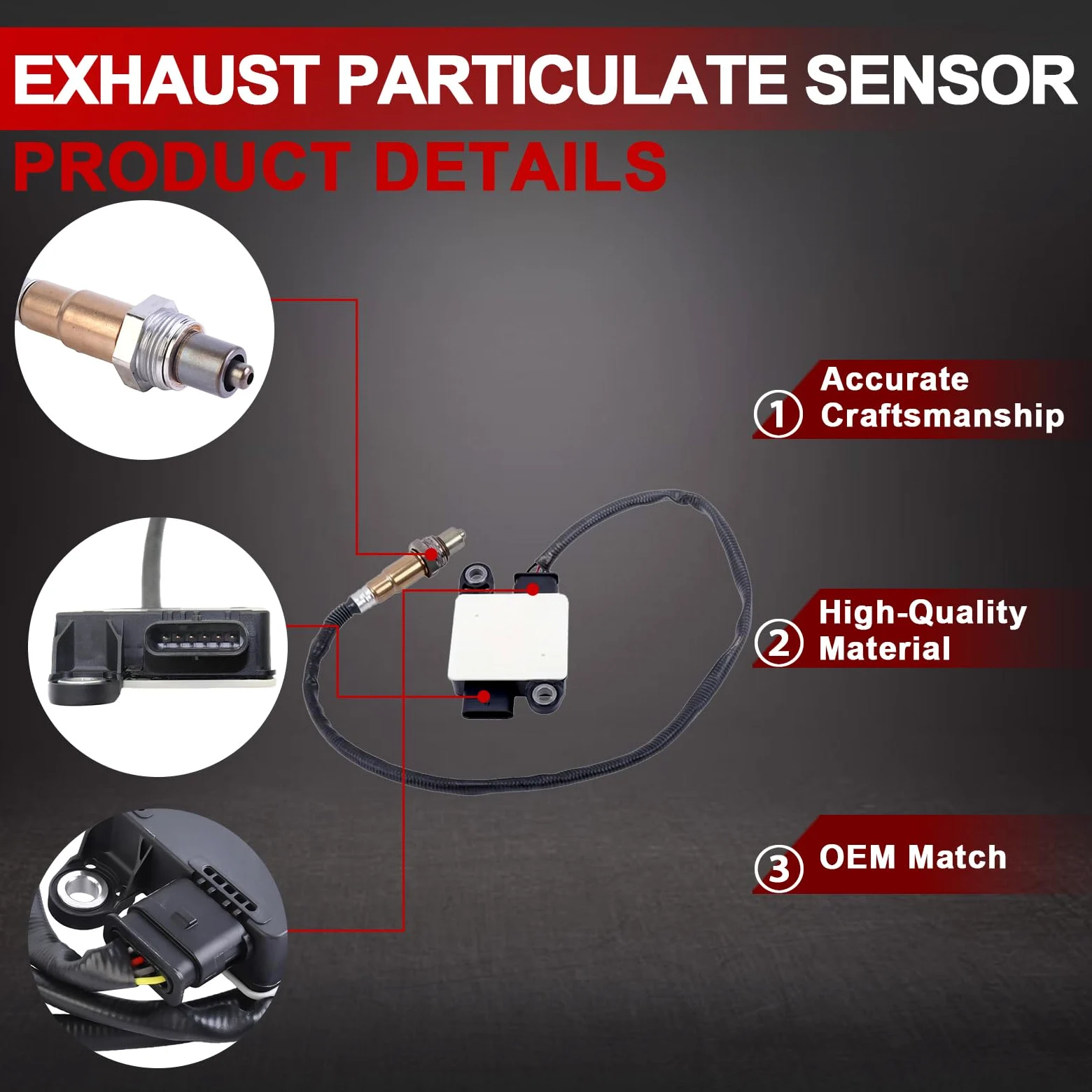 Sensor de NOX Flydida, sensor Lambda, sensor PM para coche, sensor de partículas diésel, compatible con Zafira C Tourer 1.6 2.0CDTi 2011- Cascada 2013- # 55487677, 55501897, 0281006540, 0281007129