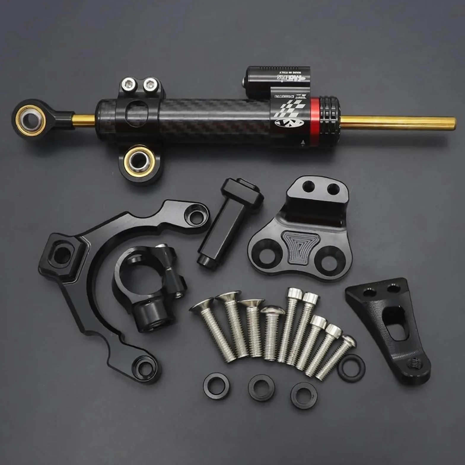 Amortiguador De Dirección para Motocicleta para para Z900 para Z 900 2017-2023 con Kit De Soporte De Montaje(Color 2)