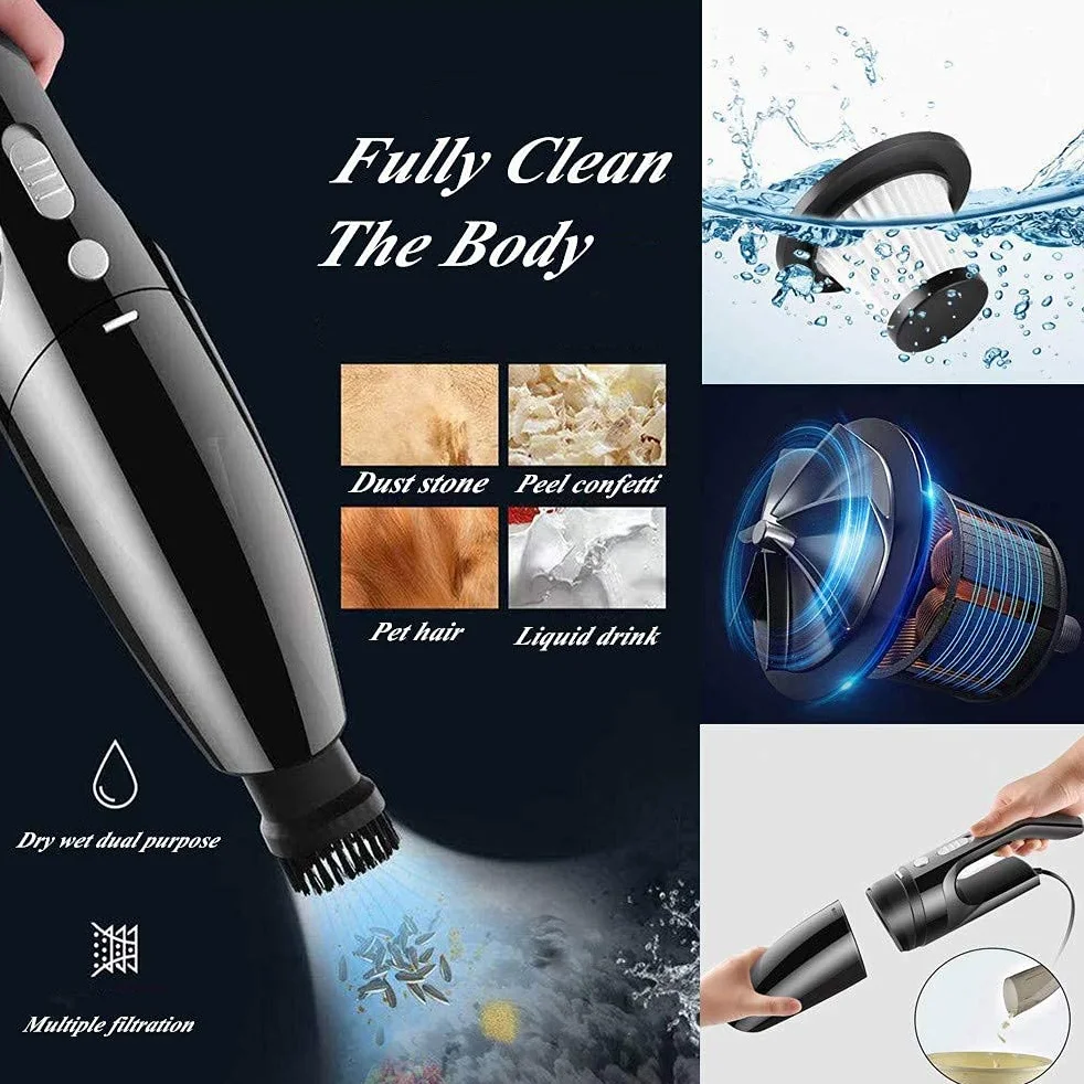 LIANXIN Kit de limpieza de coche y aspiradora de coche – Herramientas de limpieza de coche con toallas de paño de microfibra suave, guante de lavado de coche, cepillo de neumáticos, hoja de agua de