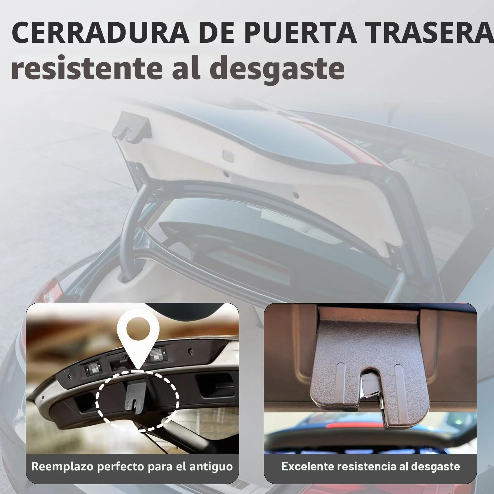 Cerradura Puerta para Seat Leon,Cerradura Puertade Maletero Trasero Portón Seguro Pestillo 5M0827505E para Ibiza Golf MK5 MK6 TIGUAN Altea Leon Toledo 1K6827505E