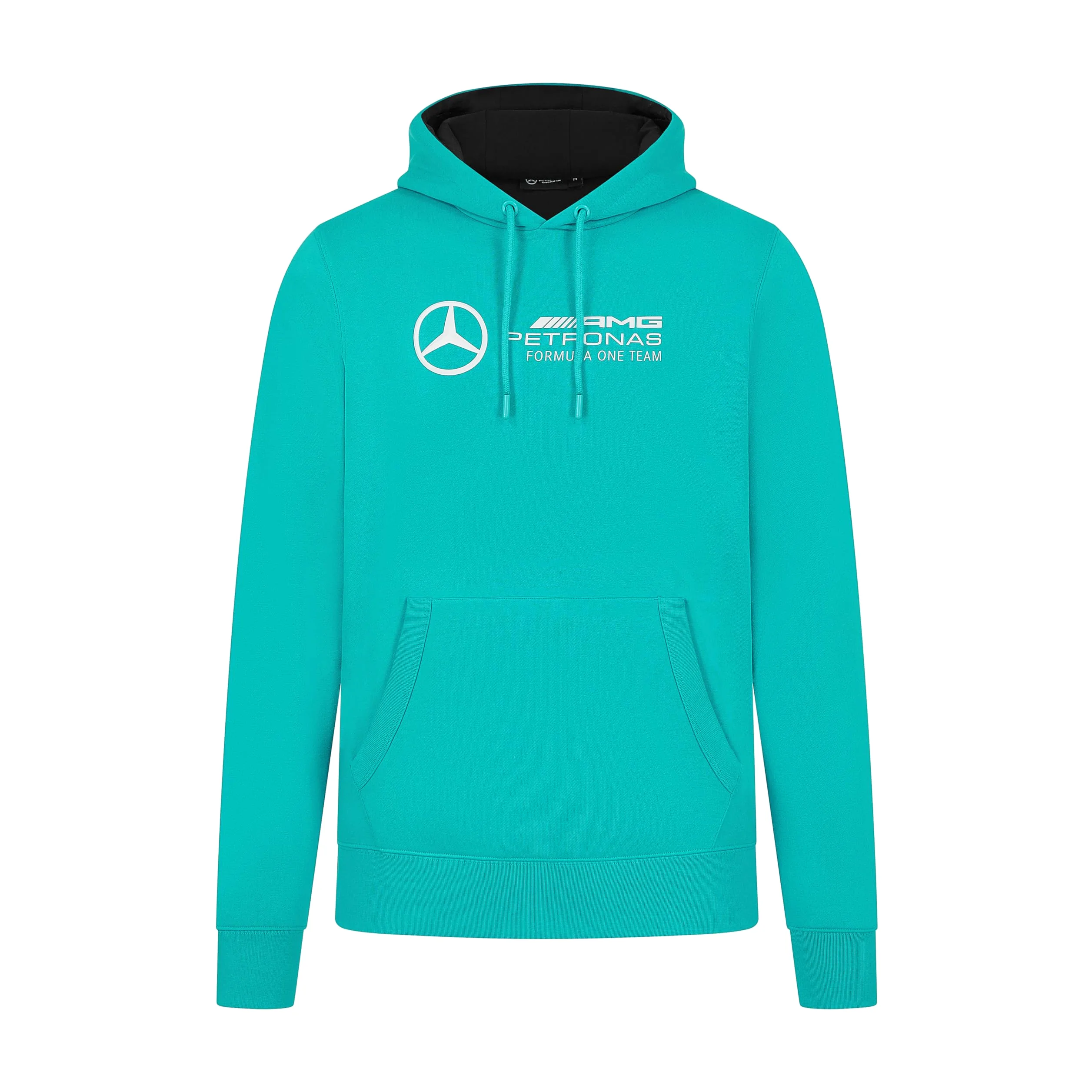 Mercedes AMG Petronas Sudadera con Capucha de Hombre F1 con Gran Logotipo del Equipo en 3D - Azul ultramarino - Tamaño: L