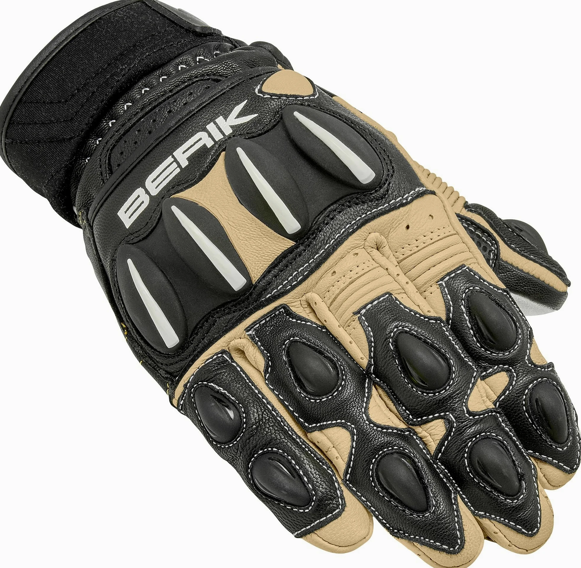 BERIK Ariax Adventure Guanti da motocicletta, nero, S