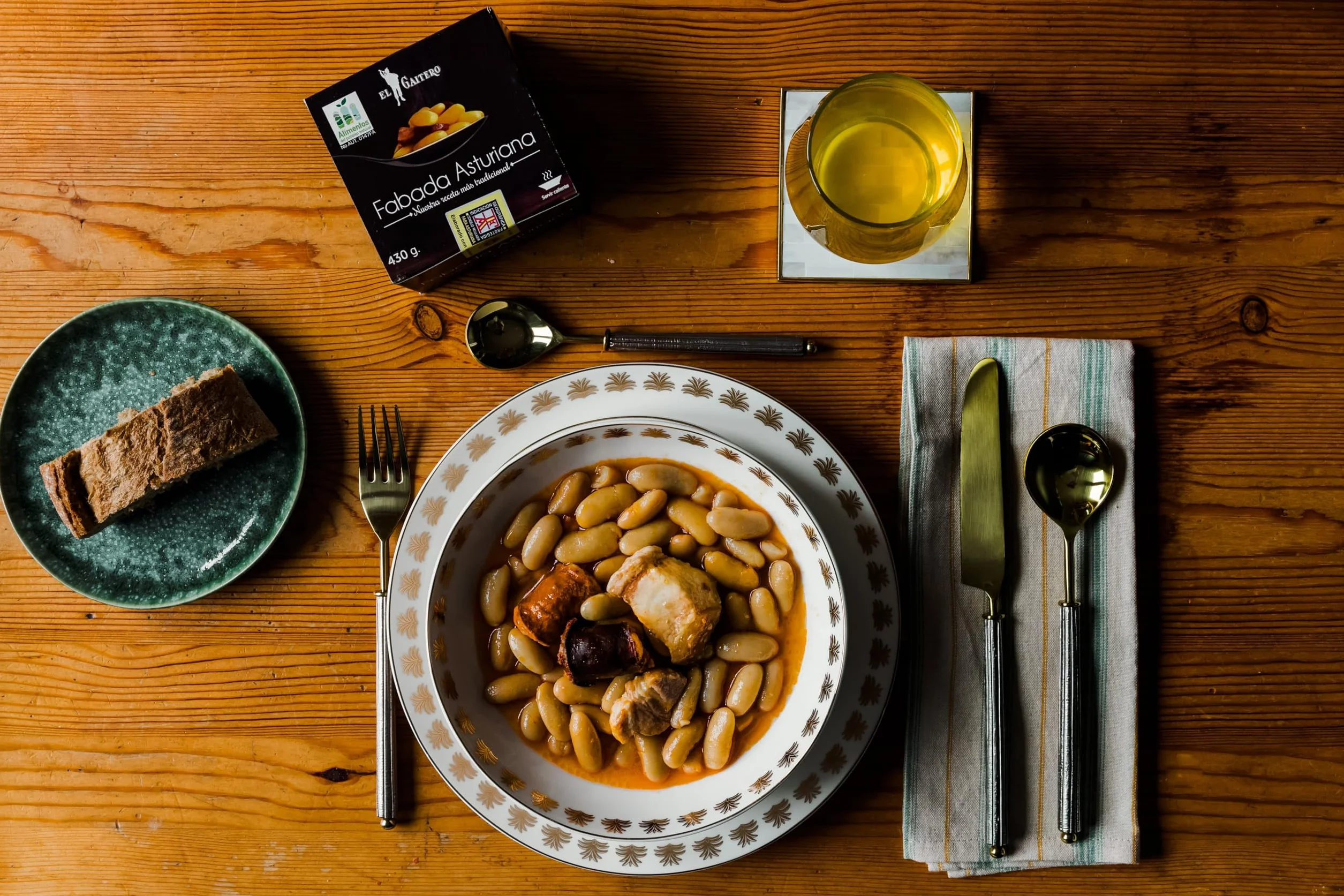 El Gaitero Fabada Asturiana enlatada con chorizo y morcilla 12 latas 430gr