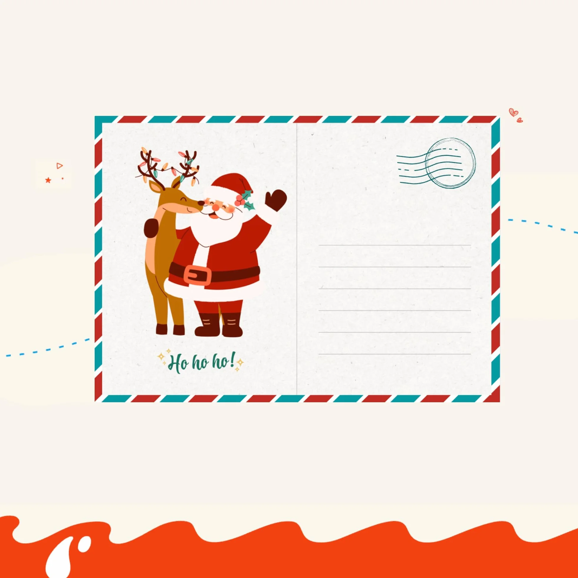 Kinder Biscuits Calendario de Adviento con Chocolates, Postal Navideña, Gorro de Papá Noel, Edición Especial Navidad