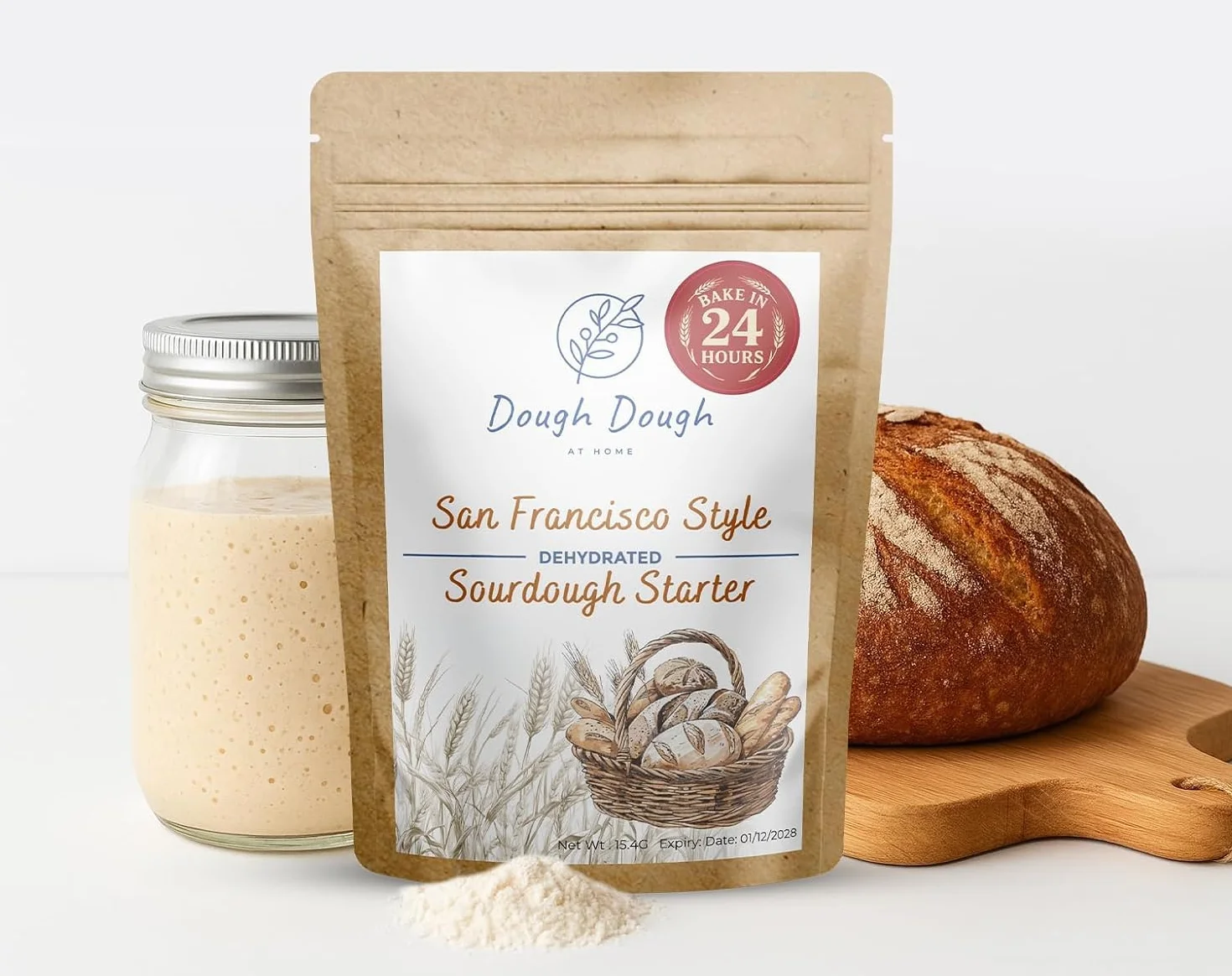 Fermento de masa madre deshidratado estilo San Francisco 15g