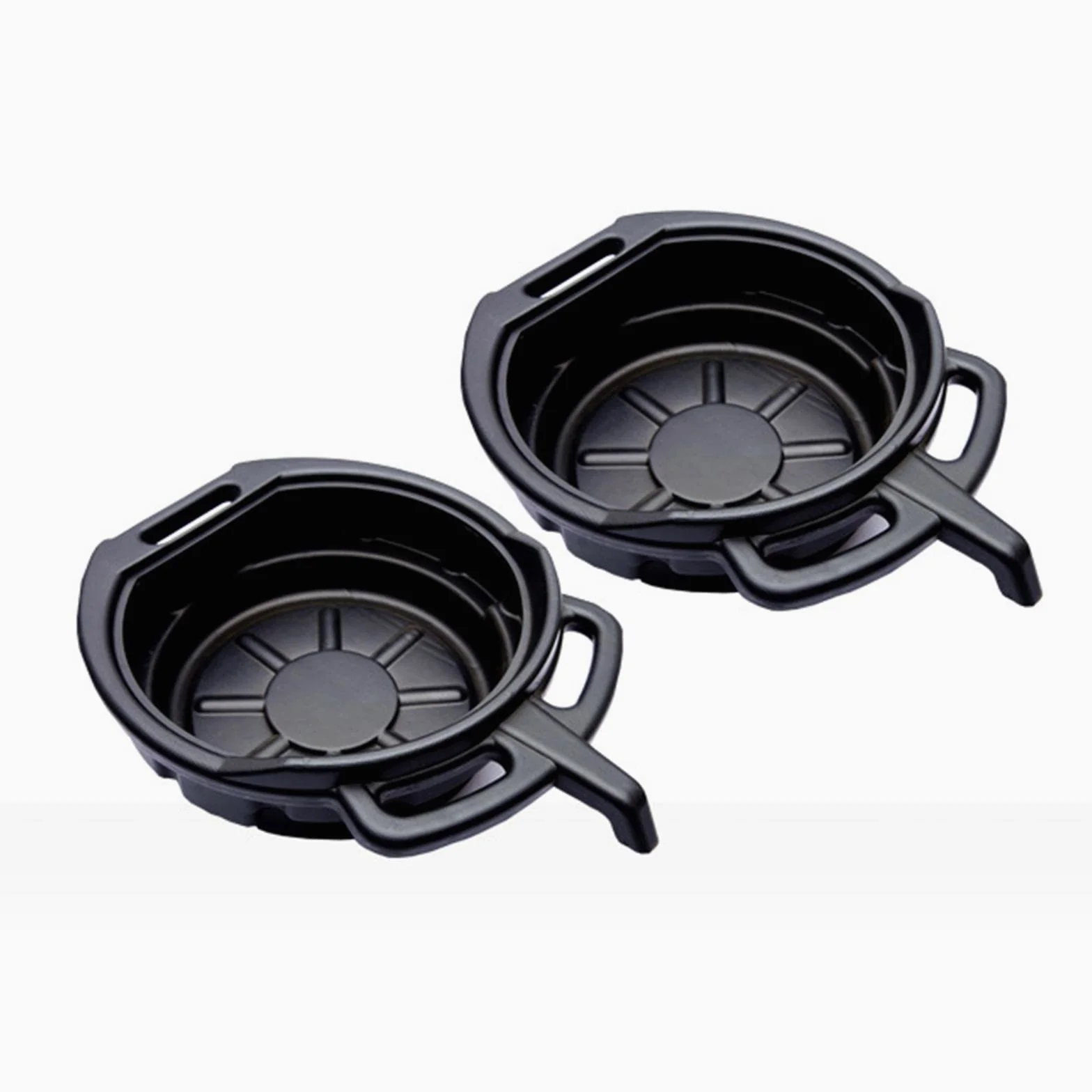 Recipiente Colector de Aceite Bandeja Fuerte con Drenaje Contenedor Canalizado Polipropileno Adecuado para Servir Reparar Autos Motocicletas Taller, 15L