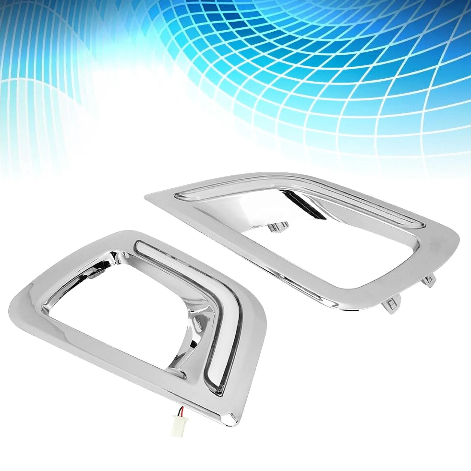 Luz de circulación diurna, lámpara de circulación diurna, 2 piezas de dos colores con luz de señal de giro apta para Navara Np300 15-18 Led de silicona