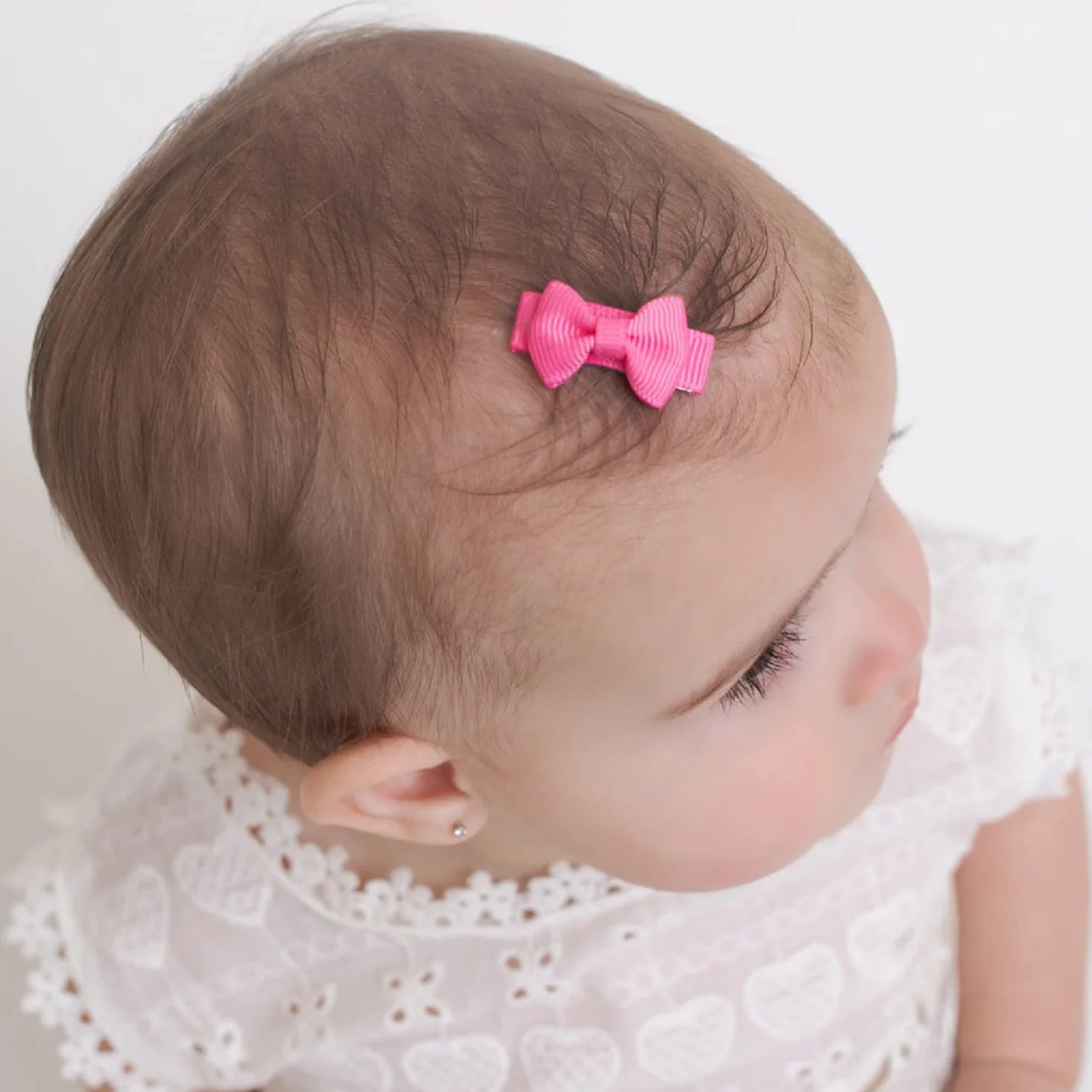 Ganchos para el pelo bebés niñas mini lazo antideslizantes fino niños pequeños 20 unidades