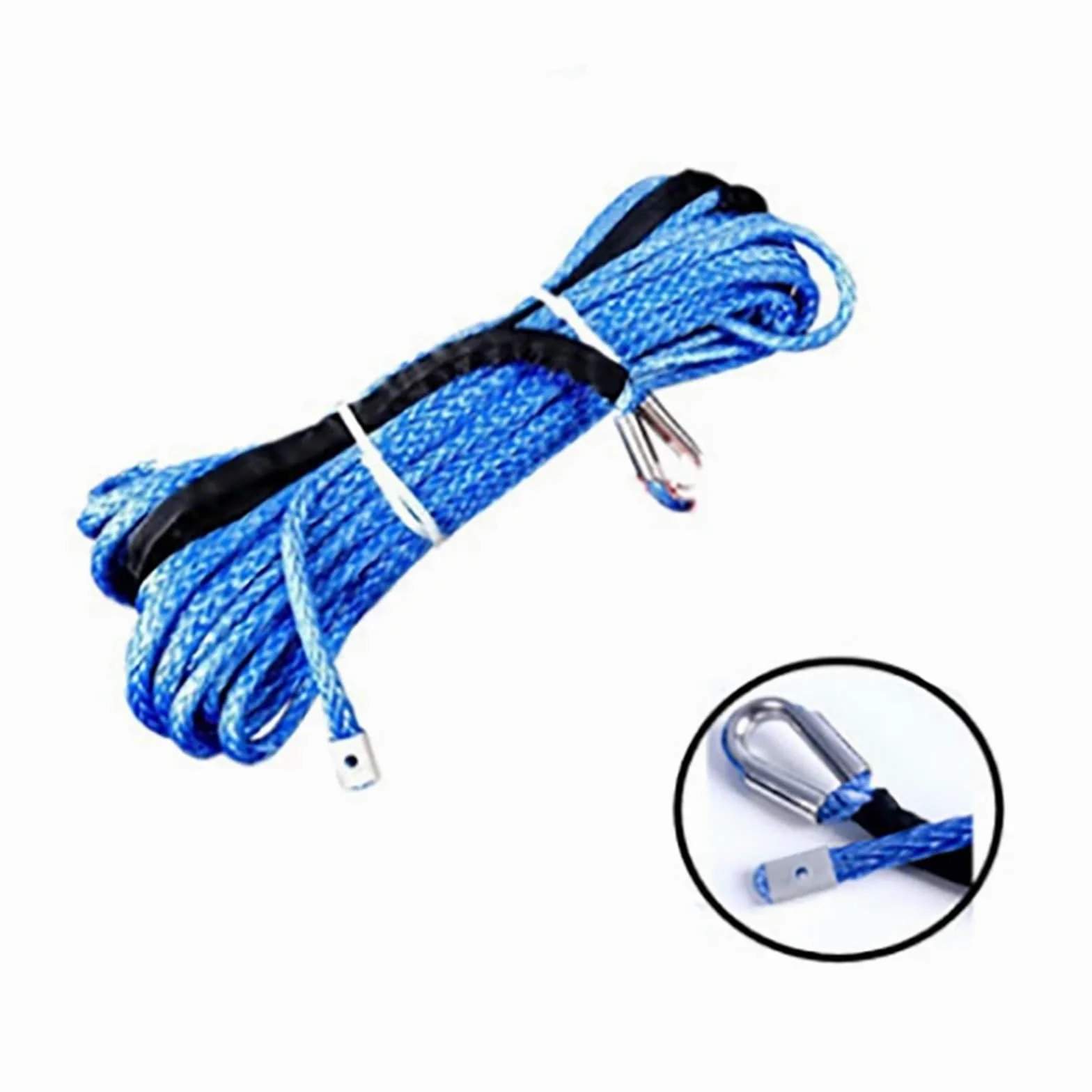 Cuerda de Tracción Cable de tracción sintético Multicolor de 9,5 mm x 30 m for cabrestante, Cable de tracción de Fibra, Accesorio for Coche