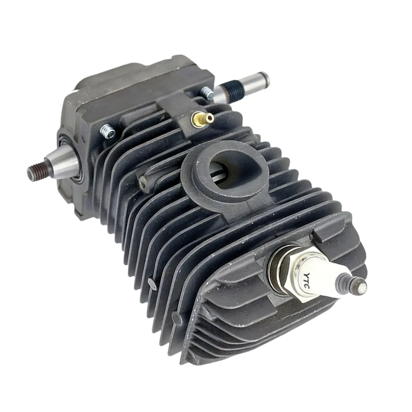Conjunto de cilindro de 42,5mm apto for motosierras 023 025 MS230 MS250 | Con tapón de chispa y conector de cárter.