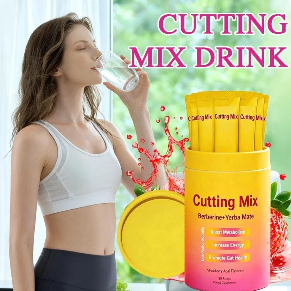 Mezcla de bebida de corte doble acción antojo y metabolismo vegano apoya la saciedad Aç & Health Gut Signaling energía de fresa