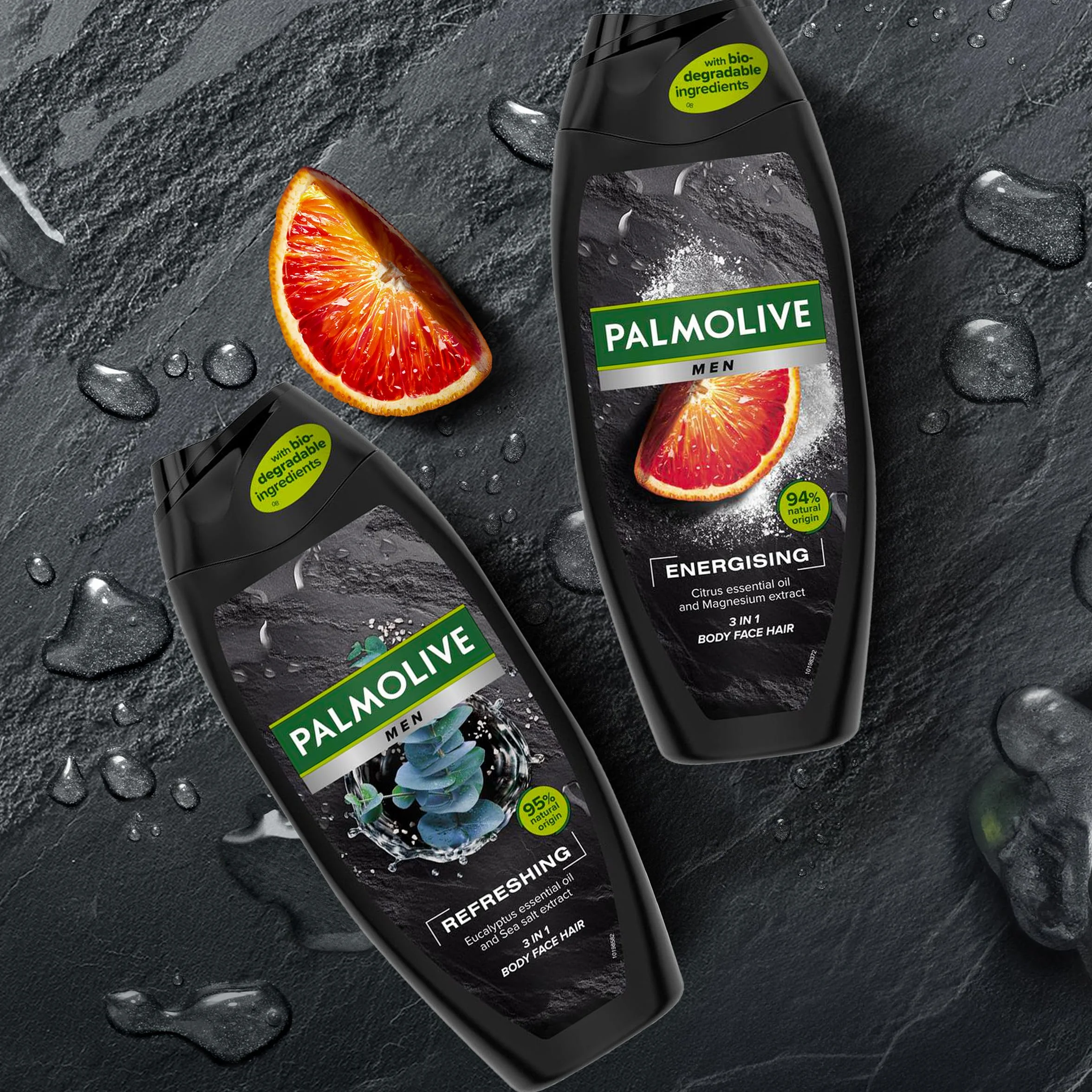 Energising 3 In 1 Body Hair Face Shower Shampoo For Men
