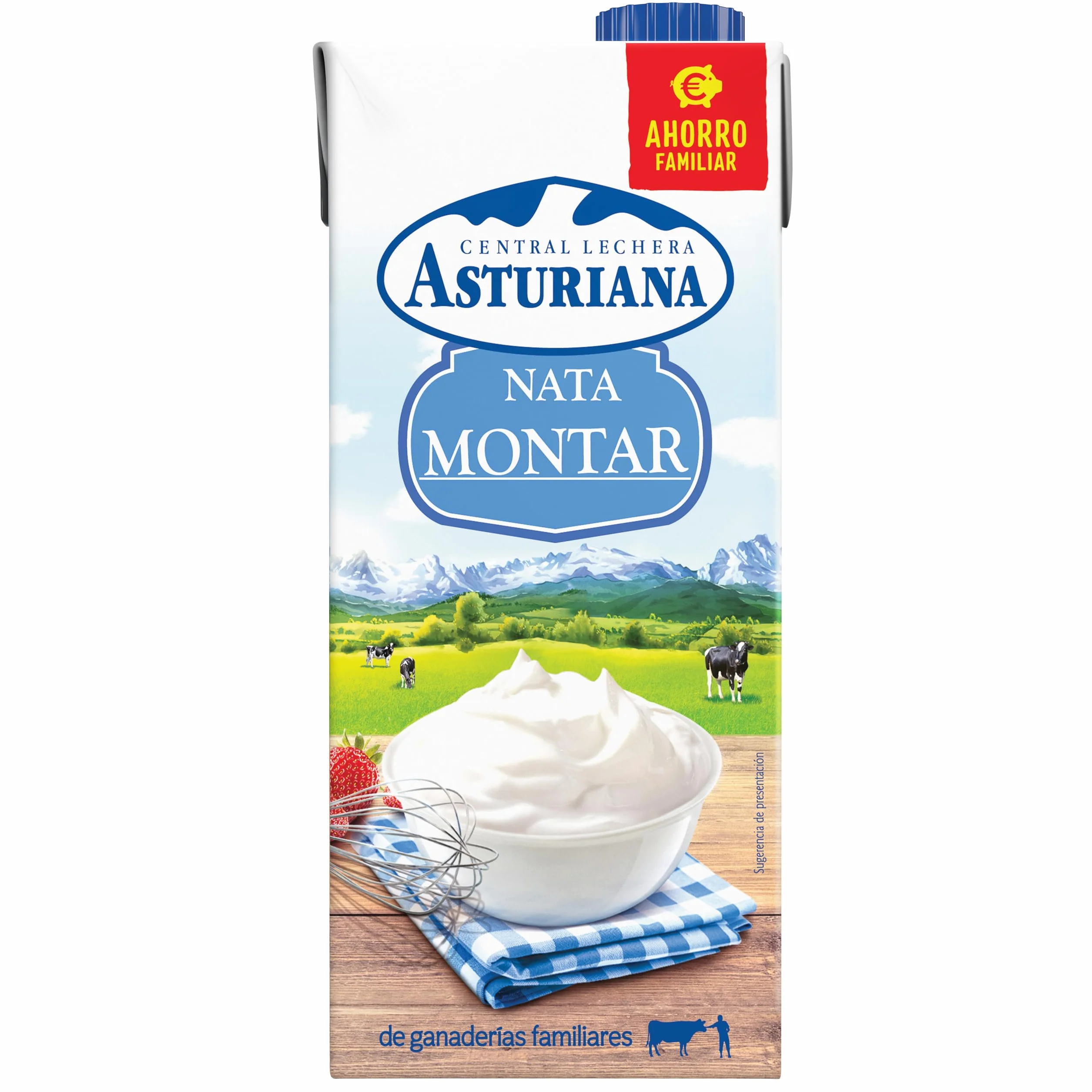 Central Lechera Asturiana Nata para Montar 35% MG Brik 1L