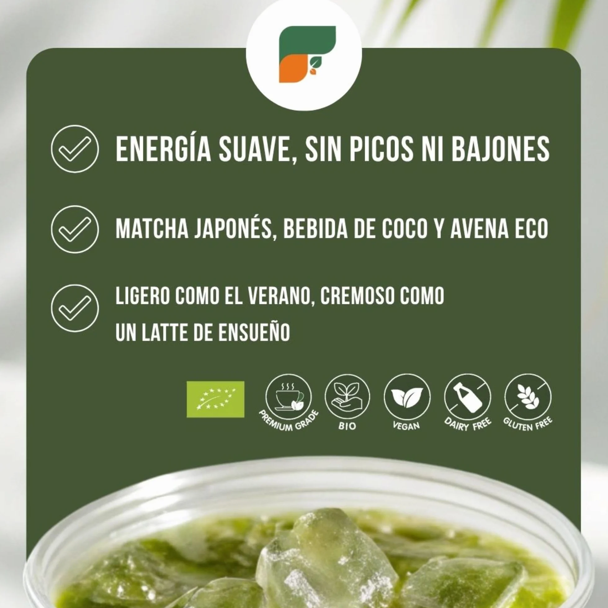 Matcha Latte Ecológico Extra Cream 500g, Té Matcha Japonés Premium en Polvo, Sin Gluten, Sin Azúcares Añadidos, Vegano