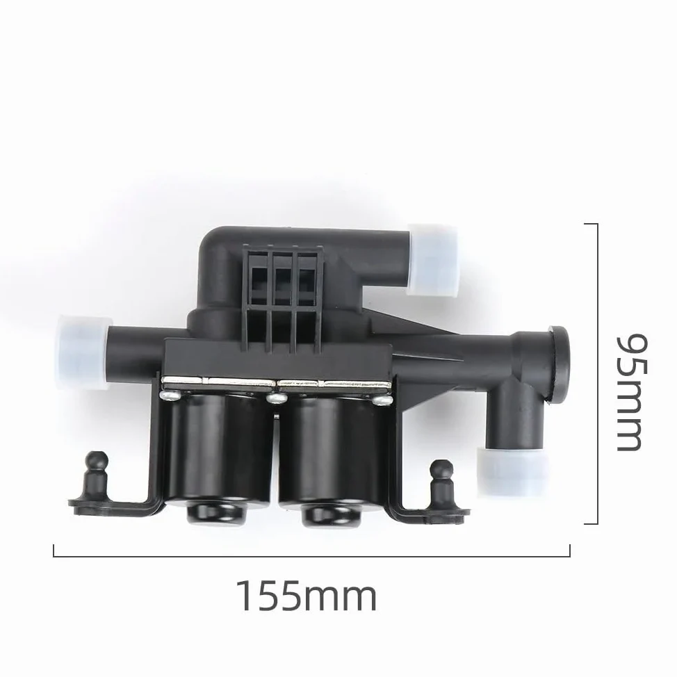 Termostatos del motor Válvula solenoide de control del calentador 64219310349 compatible con BMW Serie 5, 6 y 7 (F07, F10, F11, F02 F04) Termostato refrigerante