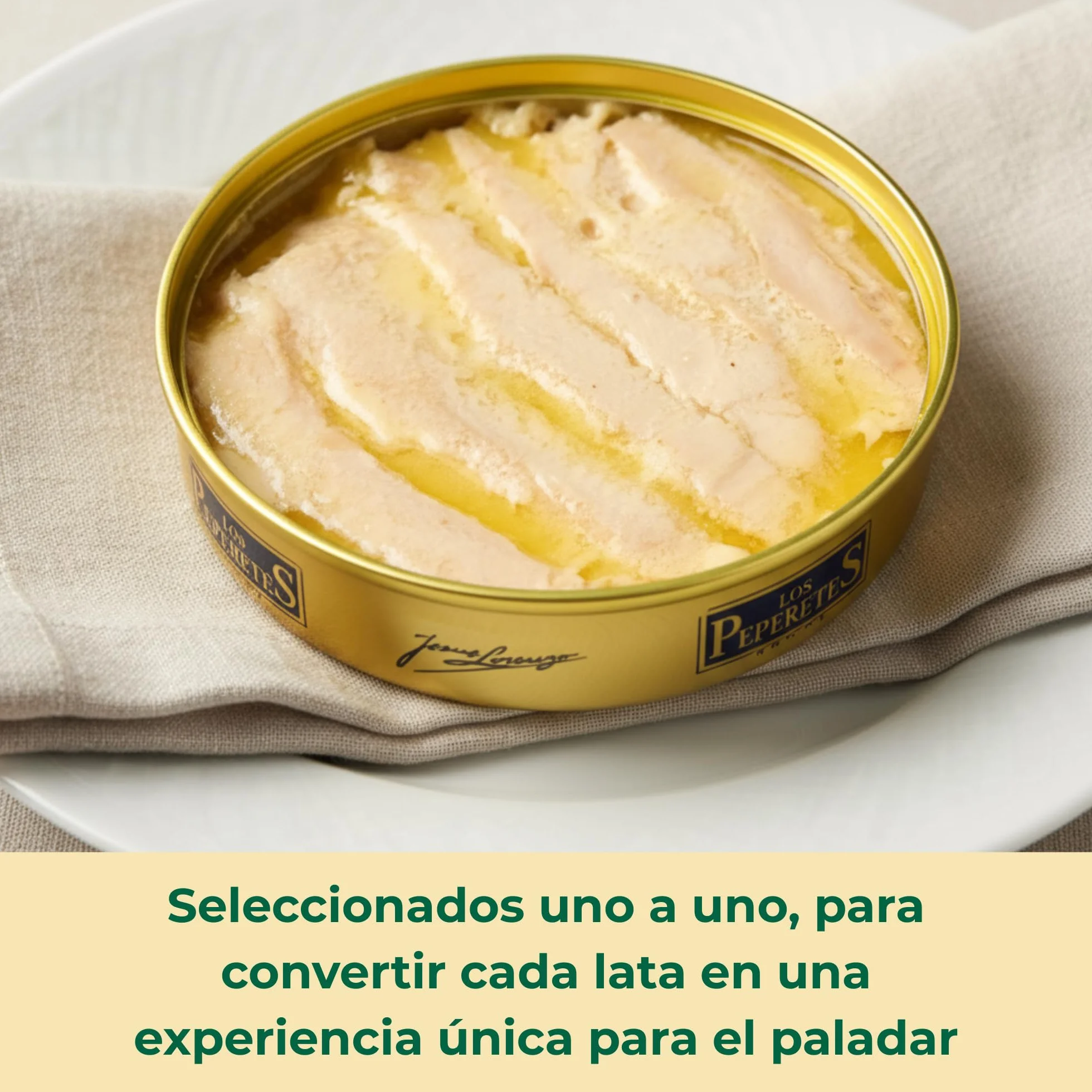 LOS PEPERETES Ventresca en Mantequilla Arias Ortiz 120 g Conserva Gourmet Gallega
