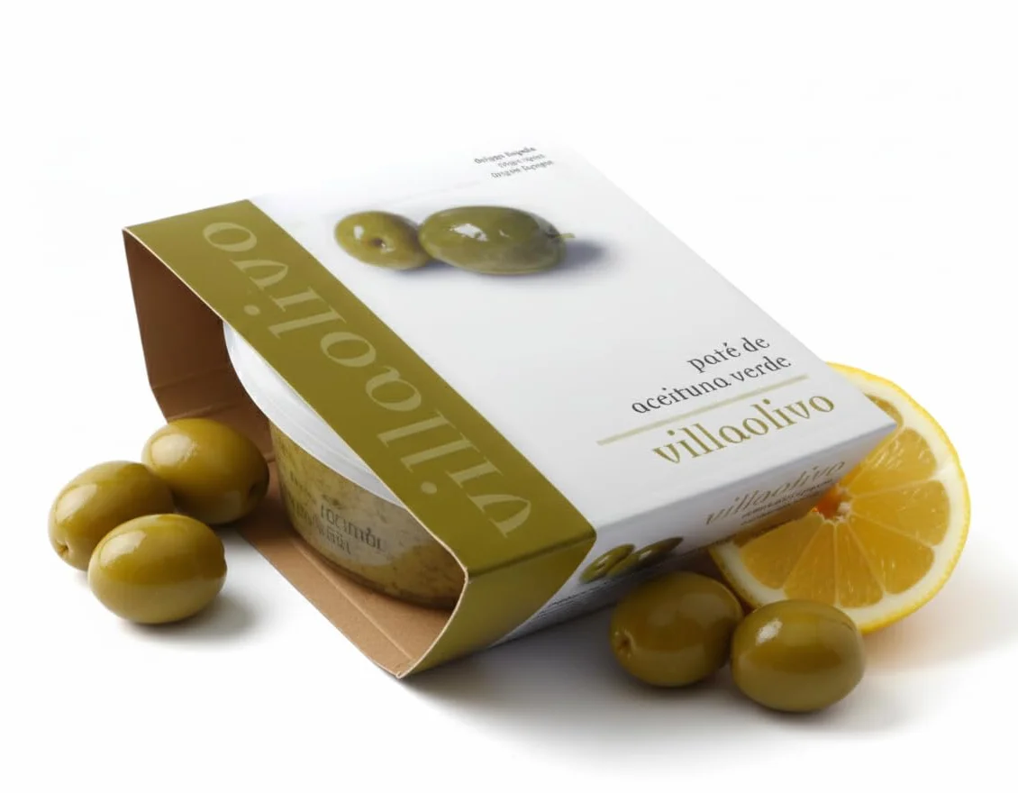 Paté de aceitunas verdes y negras 100% natural 125 g Pack 6 uds
