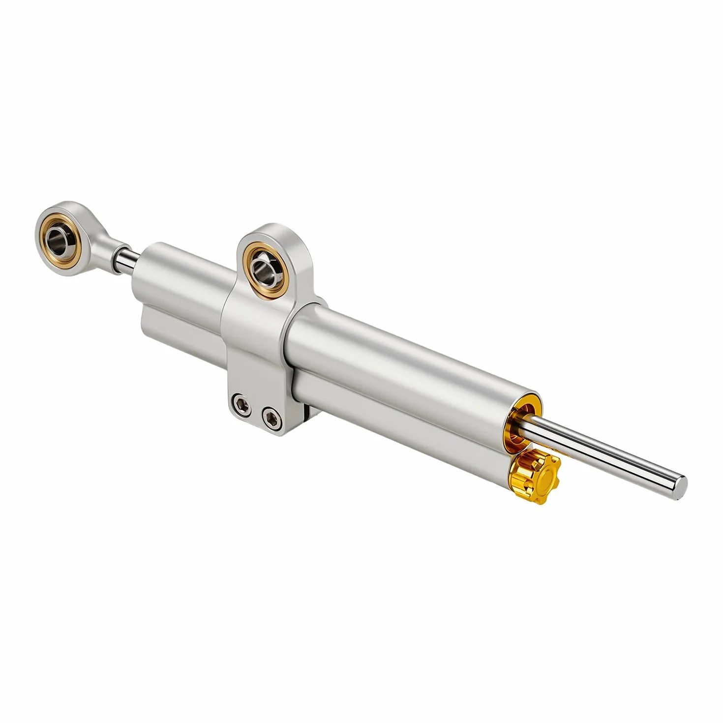 Amortiguador de Direccion Moto,CNC Amortiguadores de dirección de Moto de Aluminio Ajustable Universal per E Scooter Fahrrad MT07 GSXR750 K4 ZX6R TL1000R
