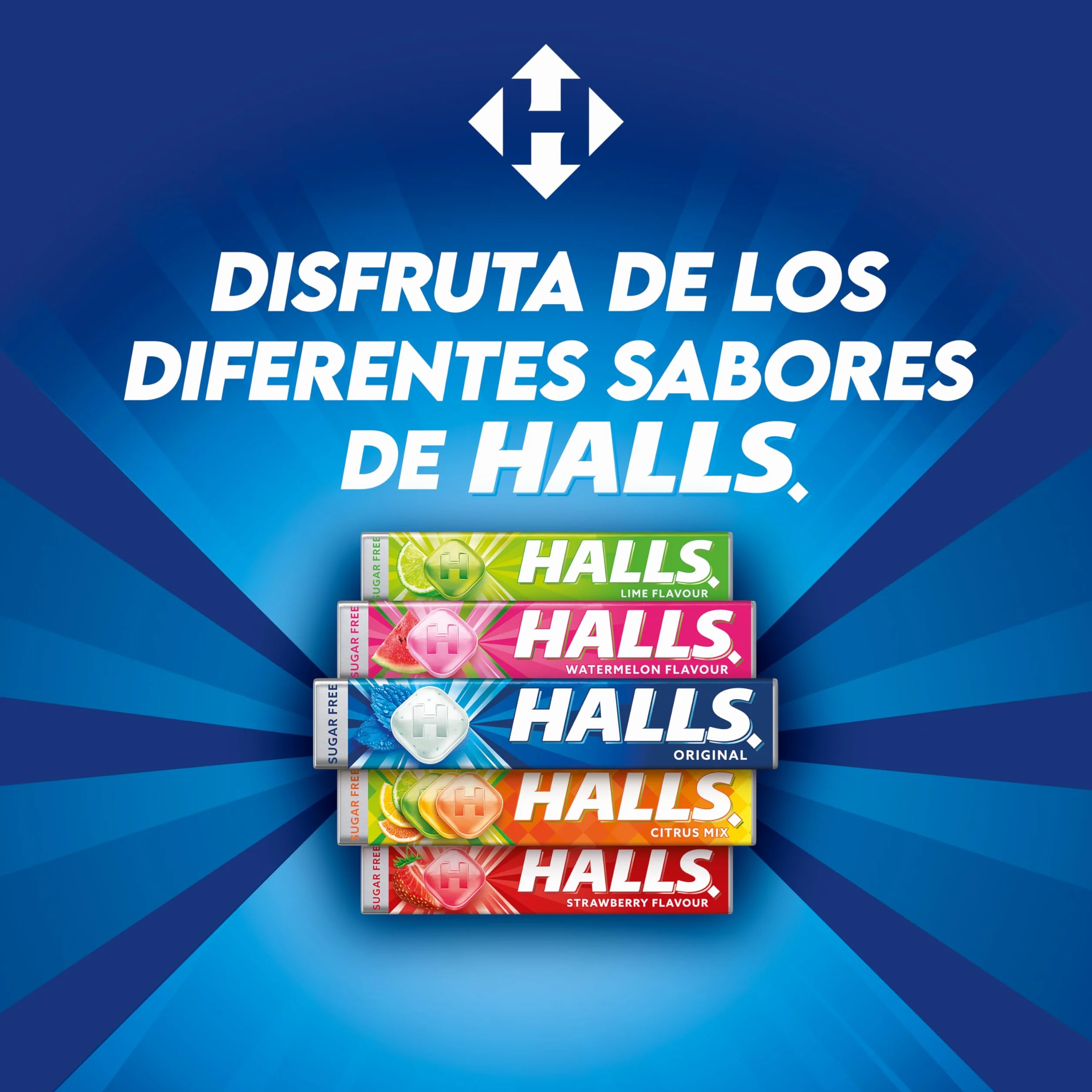 Halls Cítricos Mix Caramelos Duros 4 x 32g