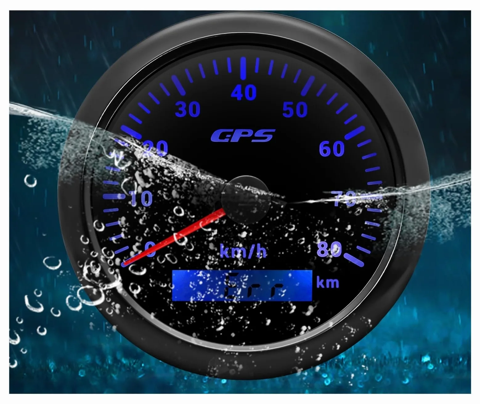 Velocímetro Digital para motocicleta, barco, coche, camión, 9-32 | Velocímetro GPS de 7 colores, 30/60/80/120/200 km/h, 85 mm, con antena GPS para motocicleta, barco, coche, camión, 9-32 V
