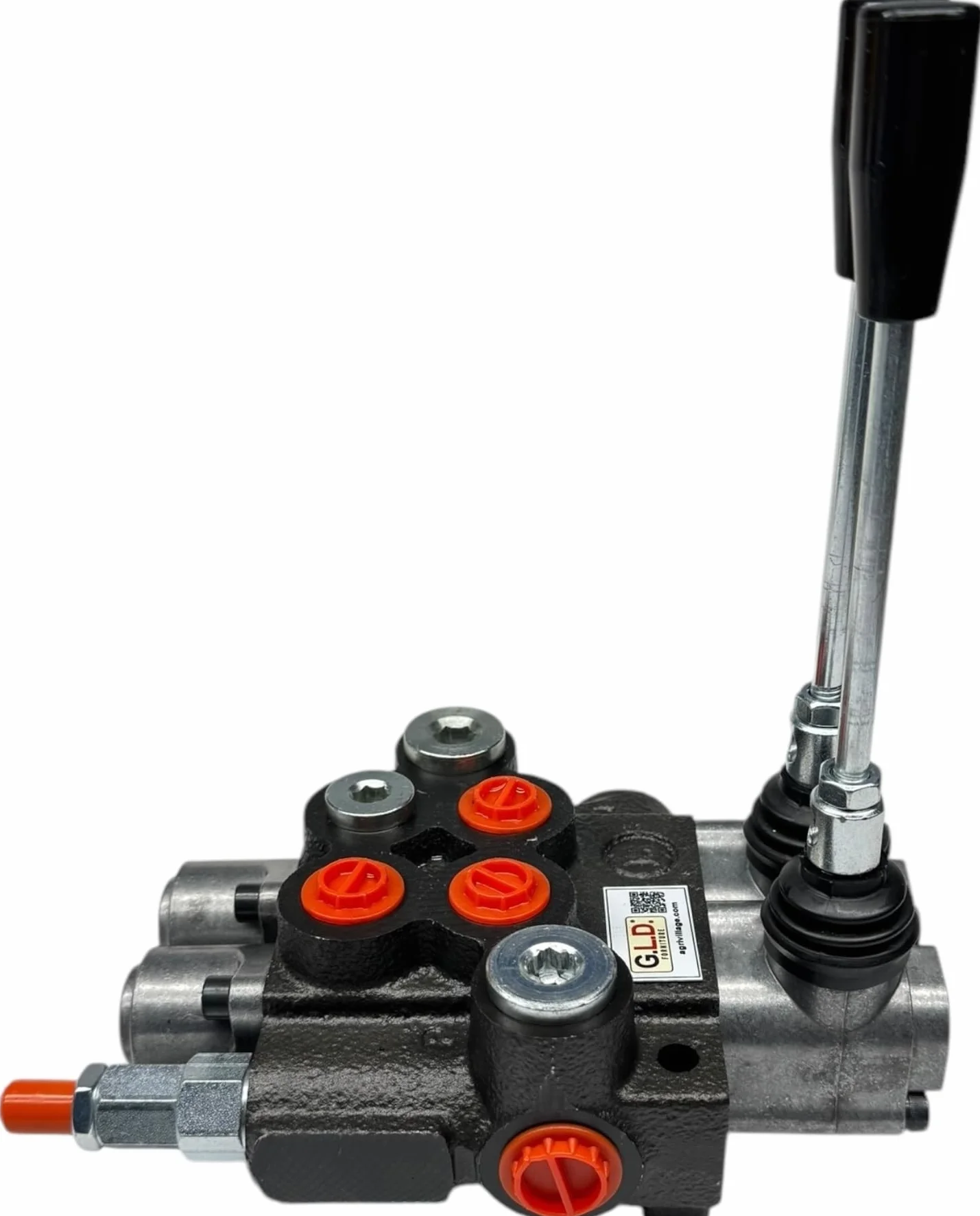 Distribuidor oleodinámico para tractor 2 palancas -1 doble efecto + 1 simple efecto 3/8" 45 litros 300 bar