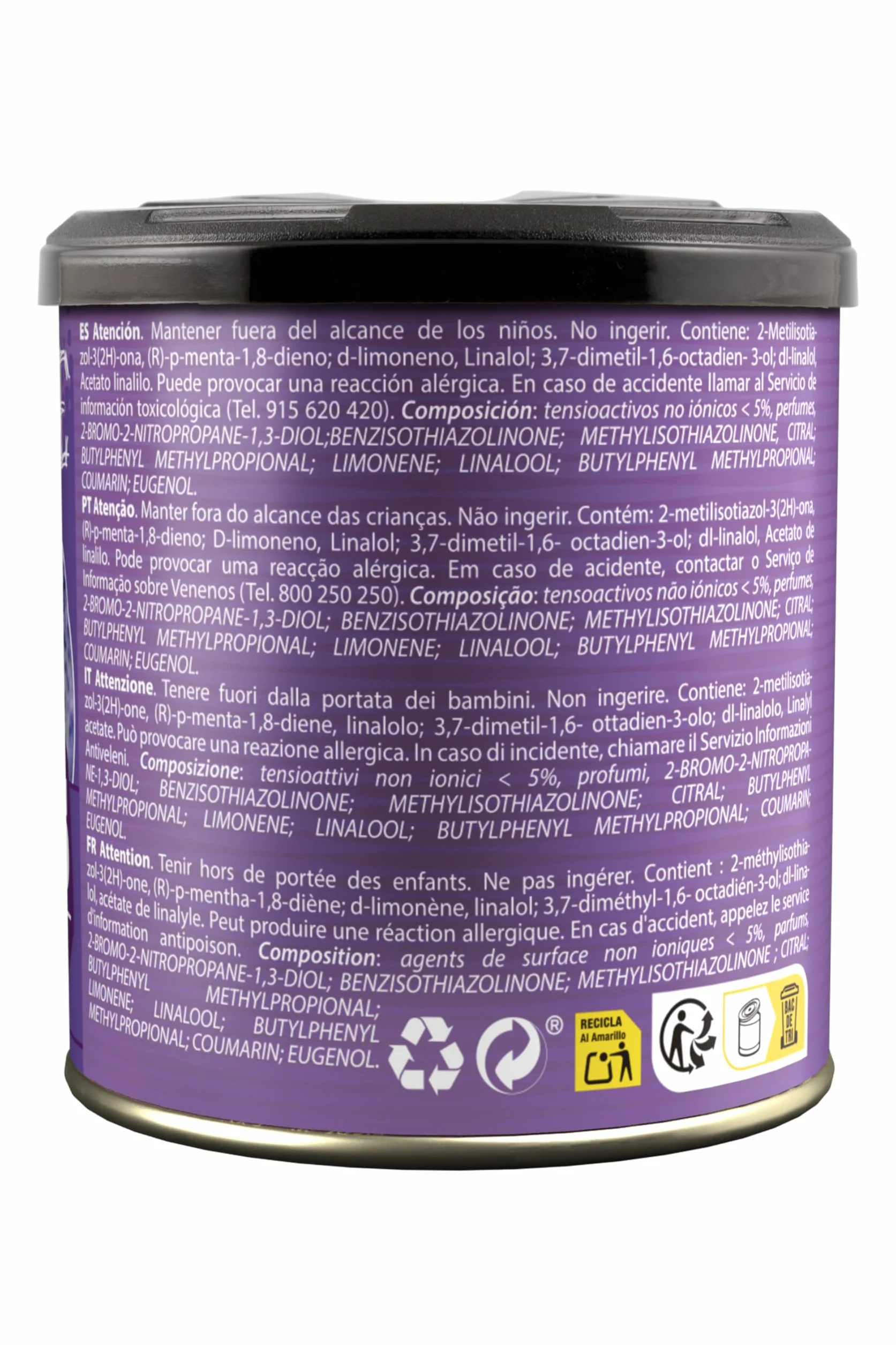 PARADISE SCENTS Paradise PER80132 Perfumador Lata Lavanda, Color Morado, 100 gr