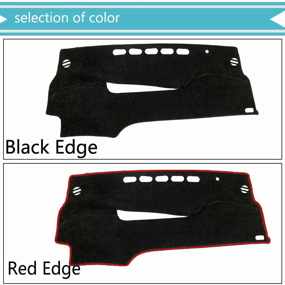 Almohadilla Parasol Cubierta Protectora Salpicadero Alfombra Evitar La Luz LHD Para Toyota Para Prius 30 XW30 2010 2011 2012 2013 2014 2015 Parasol Cubierta Estera del Tablero ( Color : Black Edge )