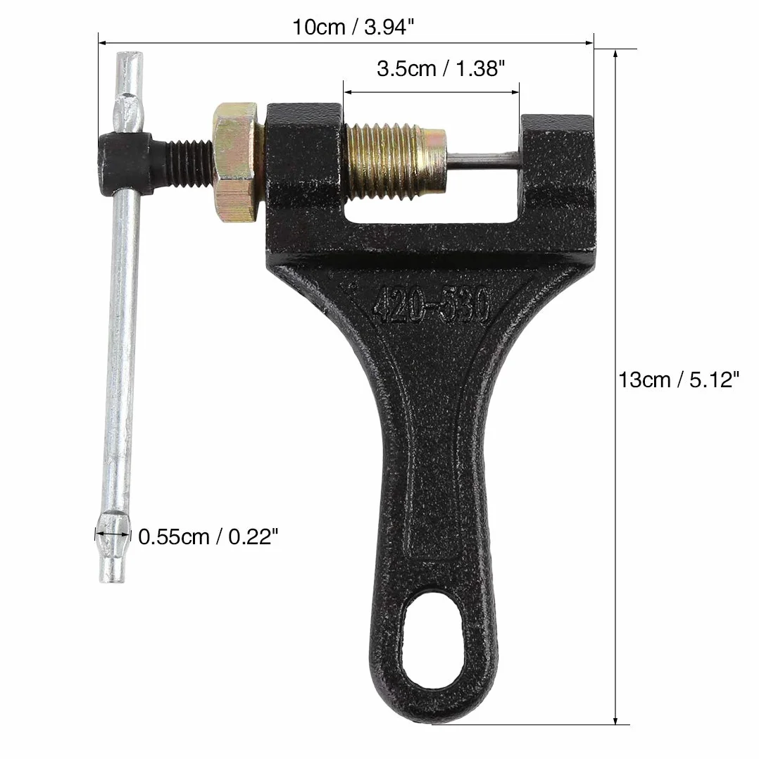 X AUTOHAUX Herramienta de Corte de Cadena de Metal de ATV Motocicleta Adecuada para 420-530