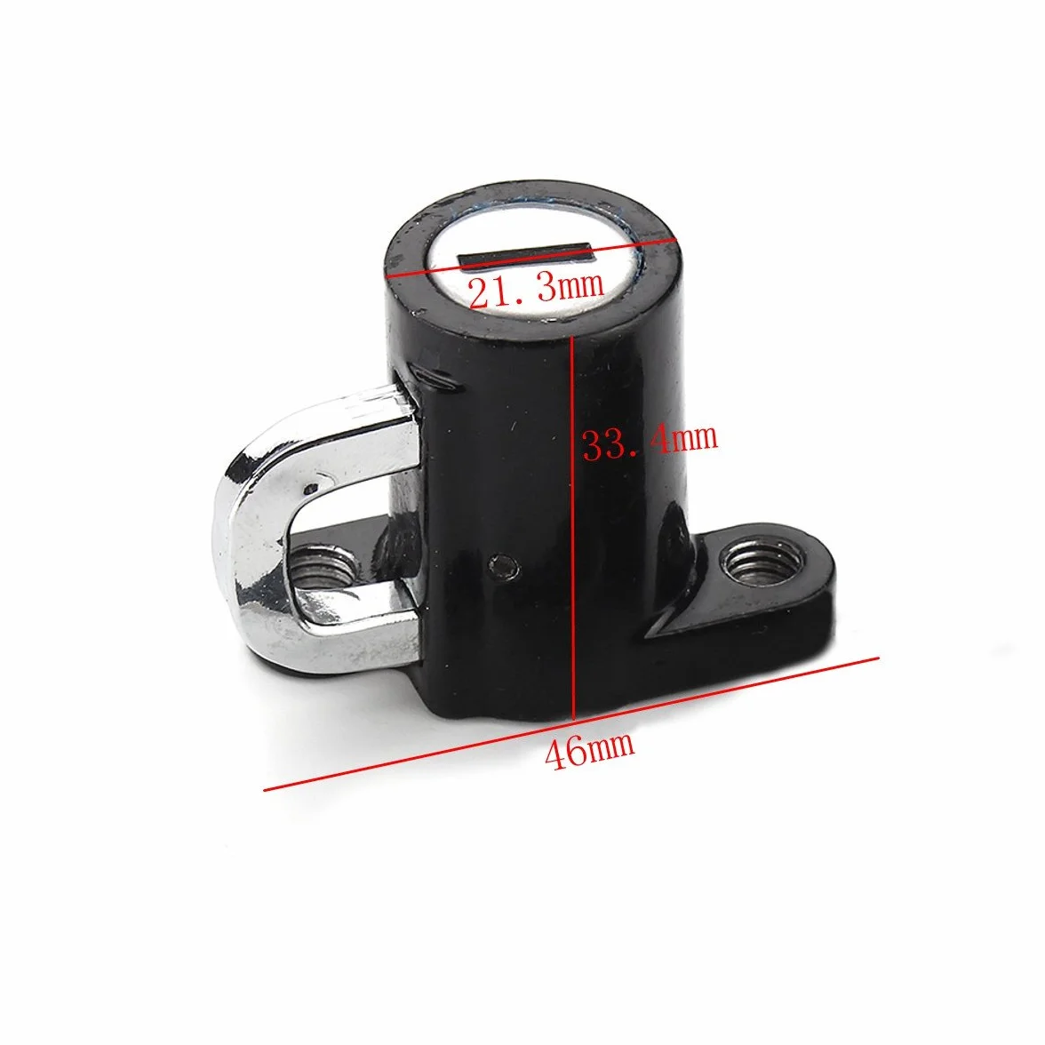 WANGCL Kit de bloqueo de casco de motocicleta, casco universal de aleación de aluminio con 2 llaves para scooters, bicicleta, moto, monopatín
