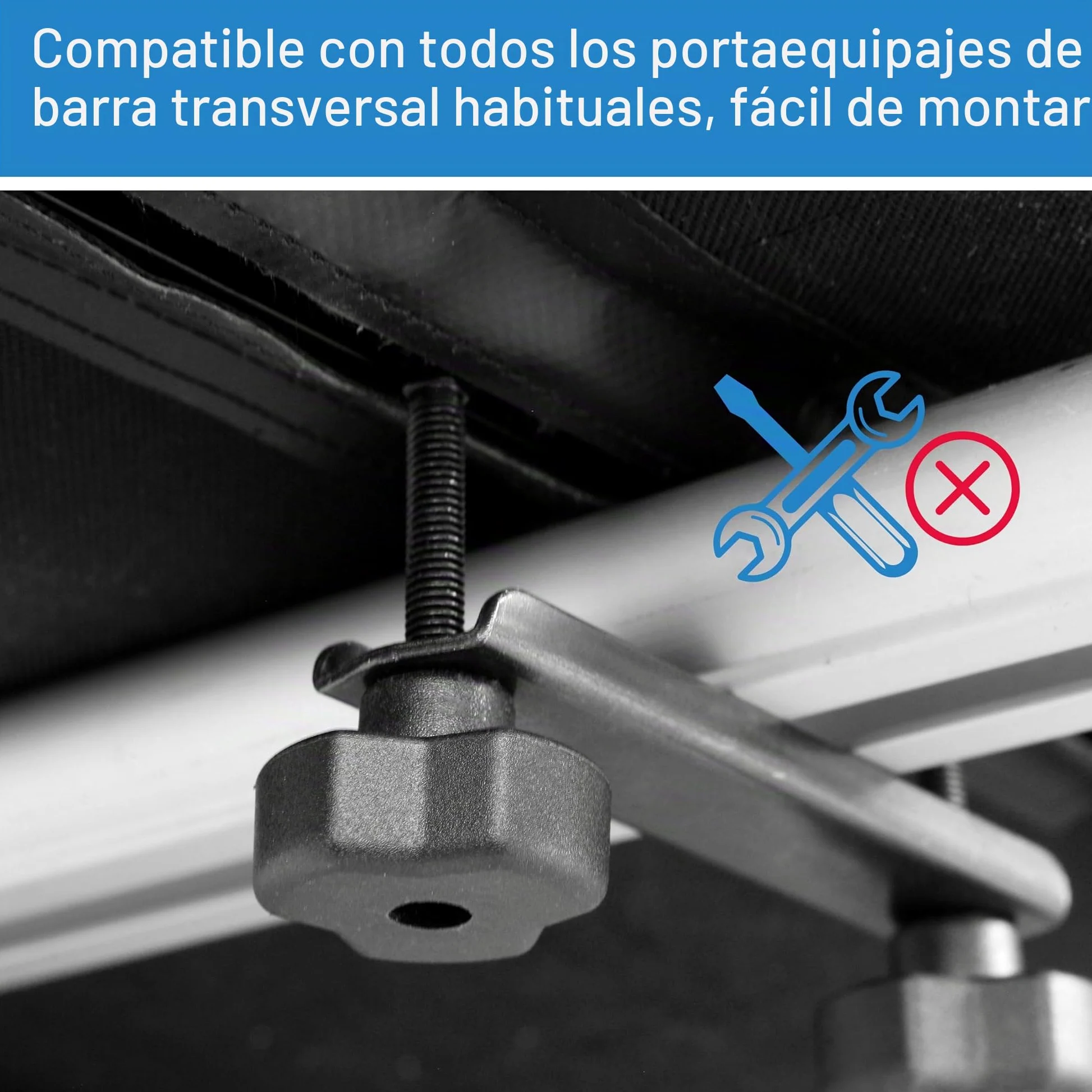 FISCHER 126000 - Cofre para techo (plegable, resistente al agua, 270 L, con bolsa de almacenamiento)