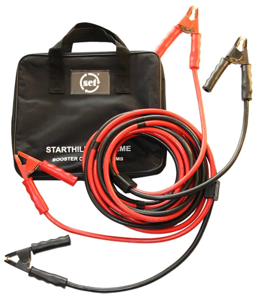 IPmediaPRO TS 870 - Cable de Arranque (70 mm², Cobre, 7 m, con Circuito Protector, con Pinzas de latón en ángulo)