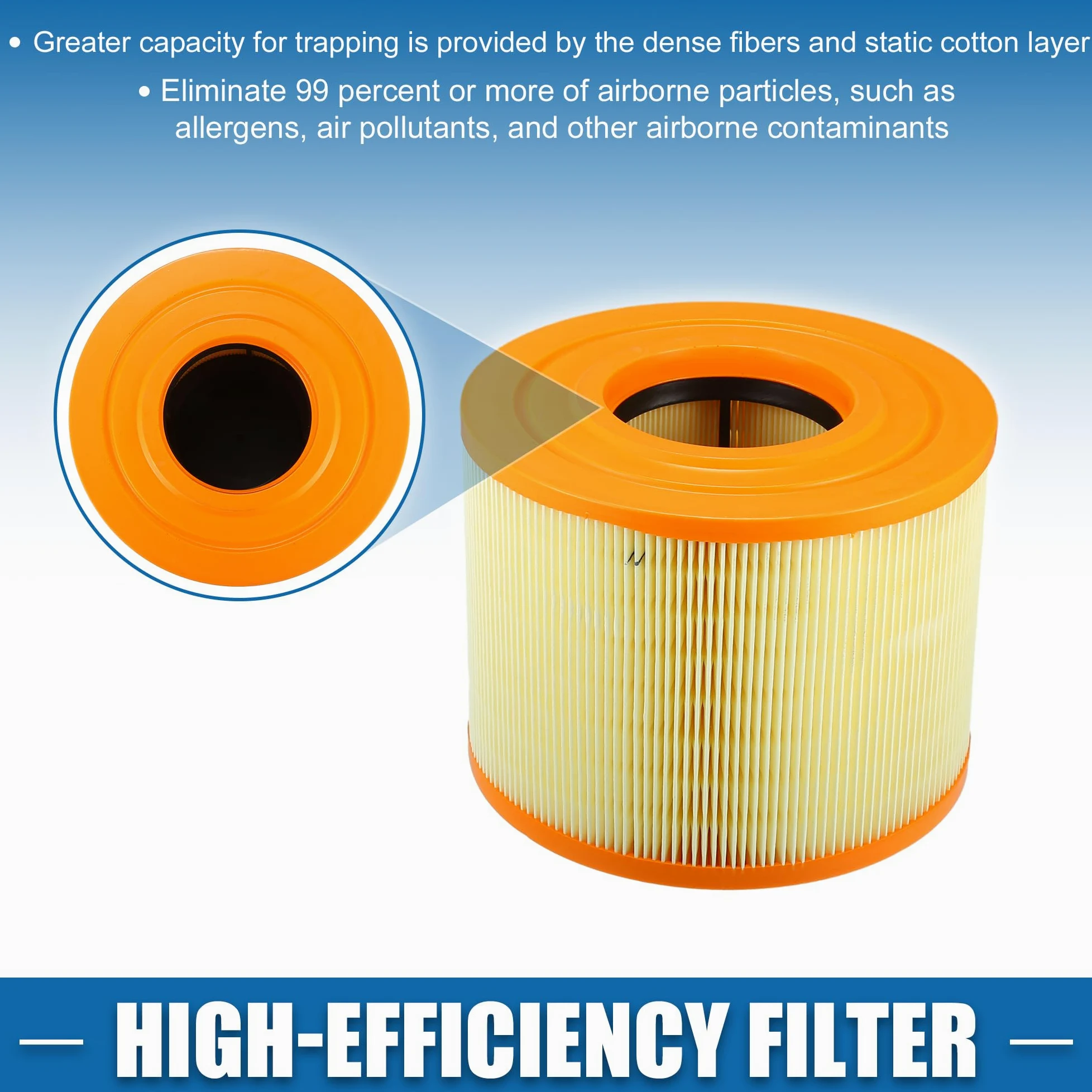 A ABSOPRO Filtro De Aire De Motor Para BMW E81 E87 130I 06-11 1pc | OE No. 13717536006, Poliuretano, Para BMW E82 125I 08-13, E90 323I 05-11 325I 06-11 330I 04-11 330Xi 05-08, E84 X1 09-15