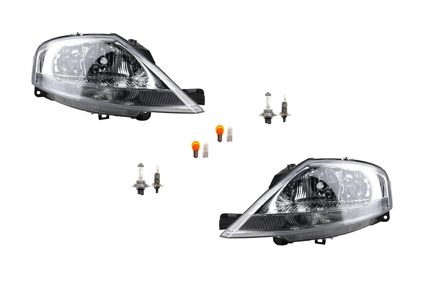 Johns, compatible con faros de Citroen C3 02/02- + juego de luces izquierdo derecho